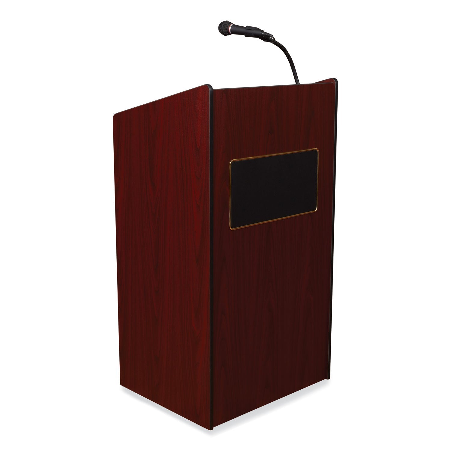 Oklahoma Sound® Aristocrat Sound Lectern, 25 x 20 x 46, Mahogany
