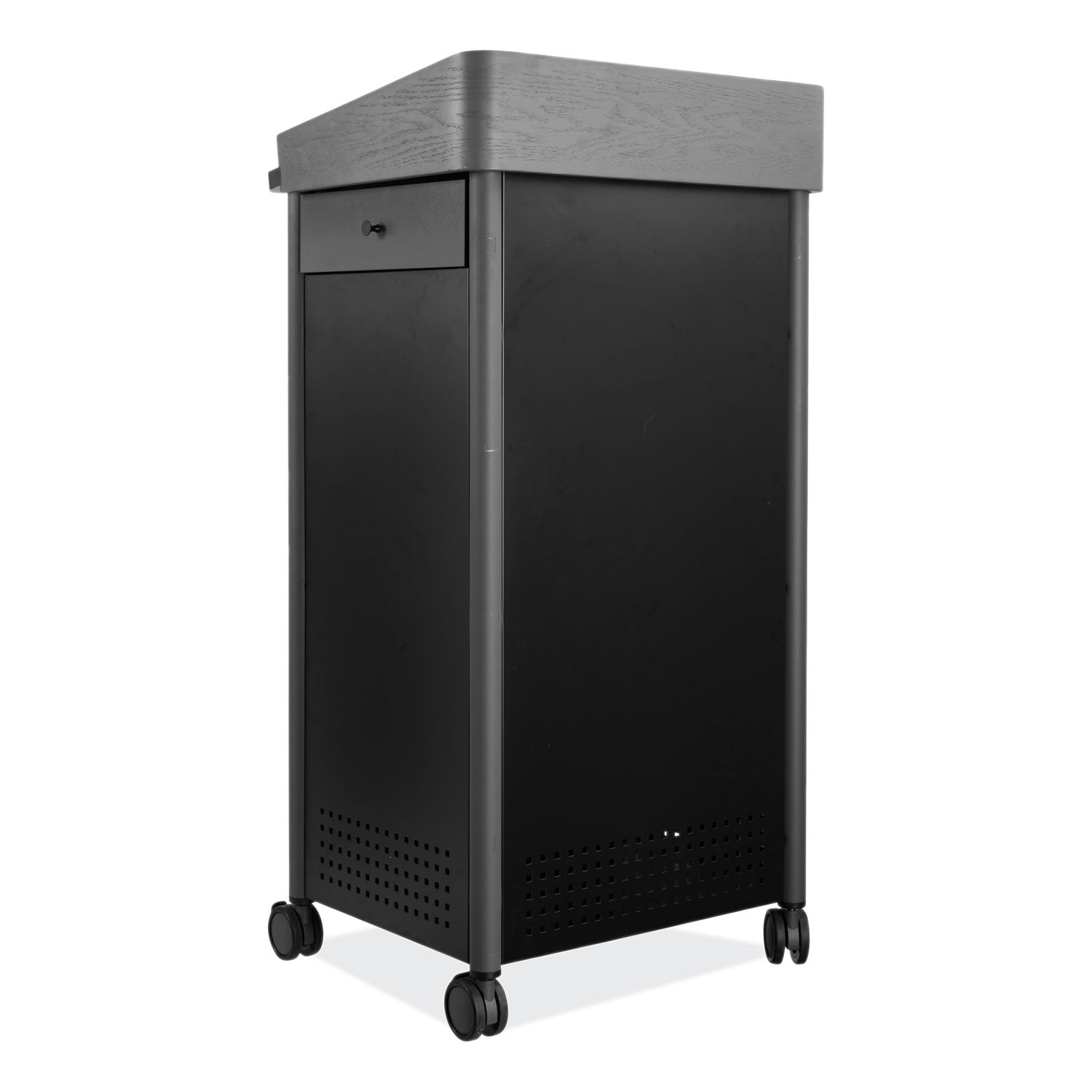 Oklahoma Sound® Greystone Lectern, 23.5 x 19.25 x 45.5, Charcoal Gray