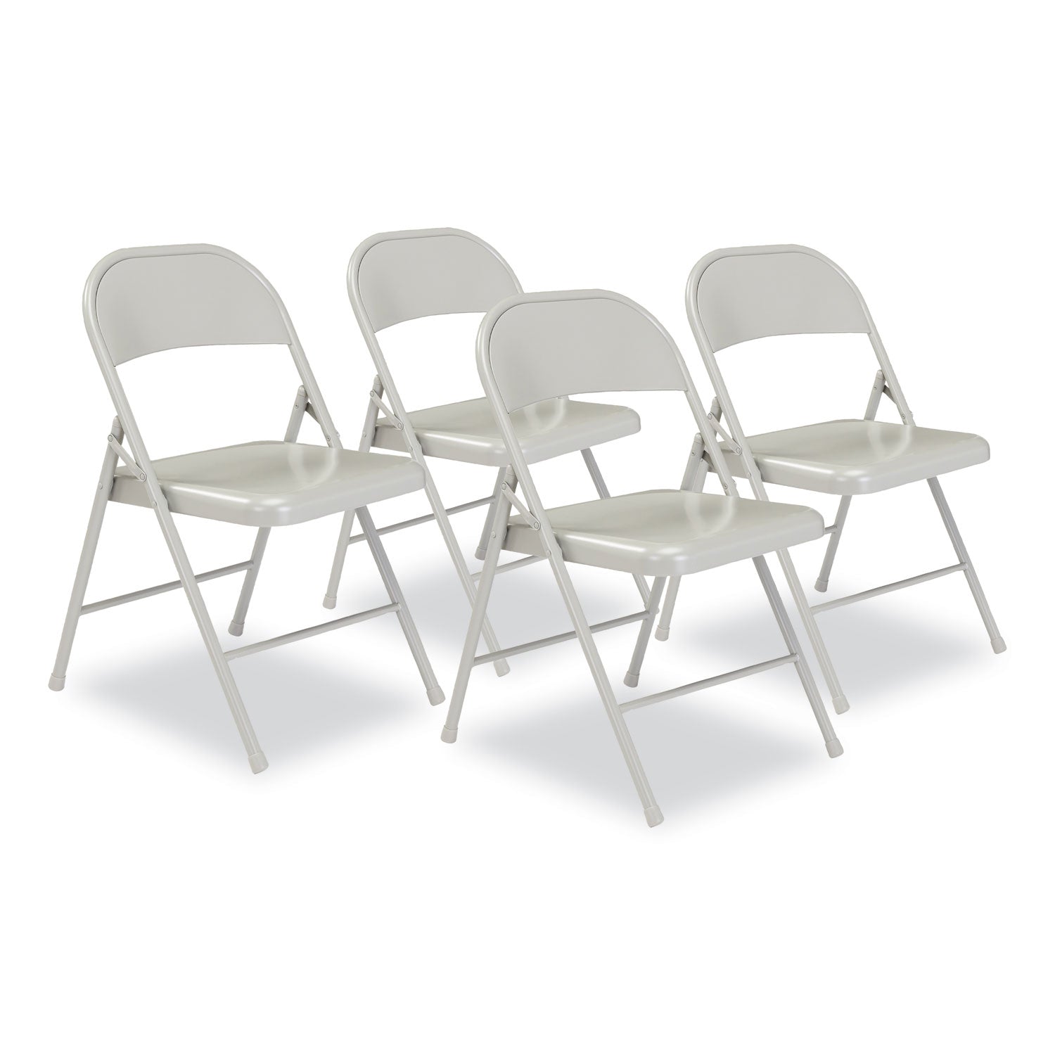 900 Series All-Steel Folding Chair | Gray, 4/Carton