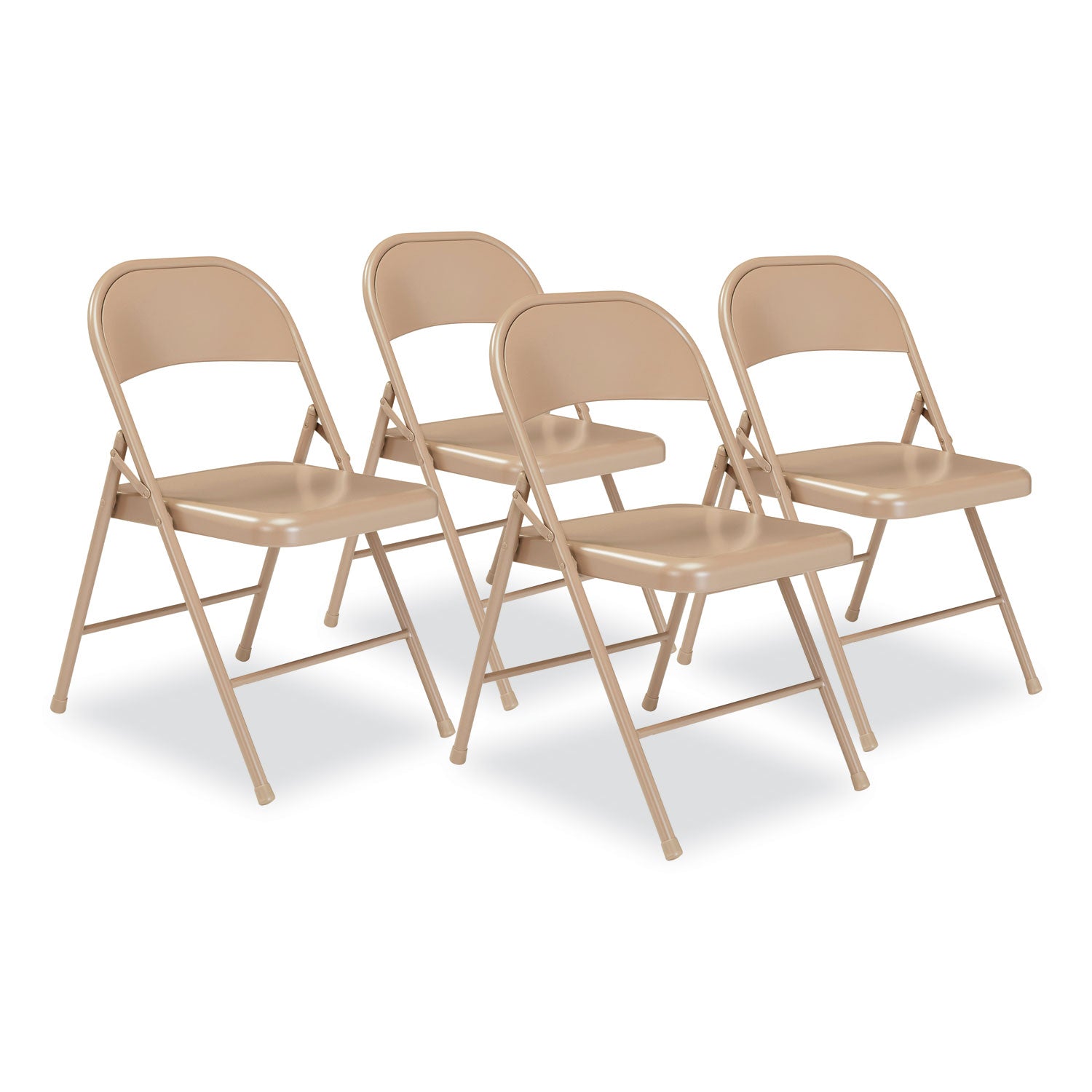 900 Series All-Steel Folding Chair | Beige, 4/Carton