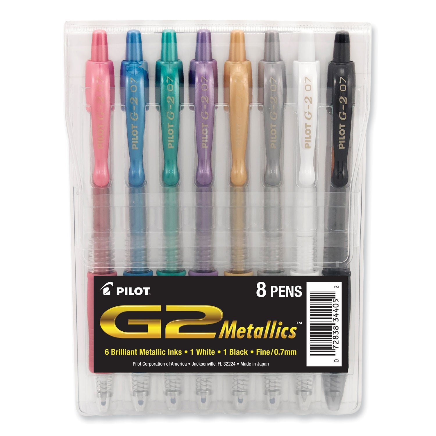 G2 Metallics Gel Pen | Assorted Colors, 8-Pack