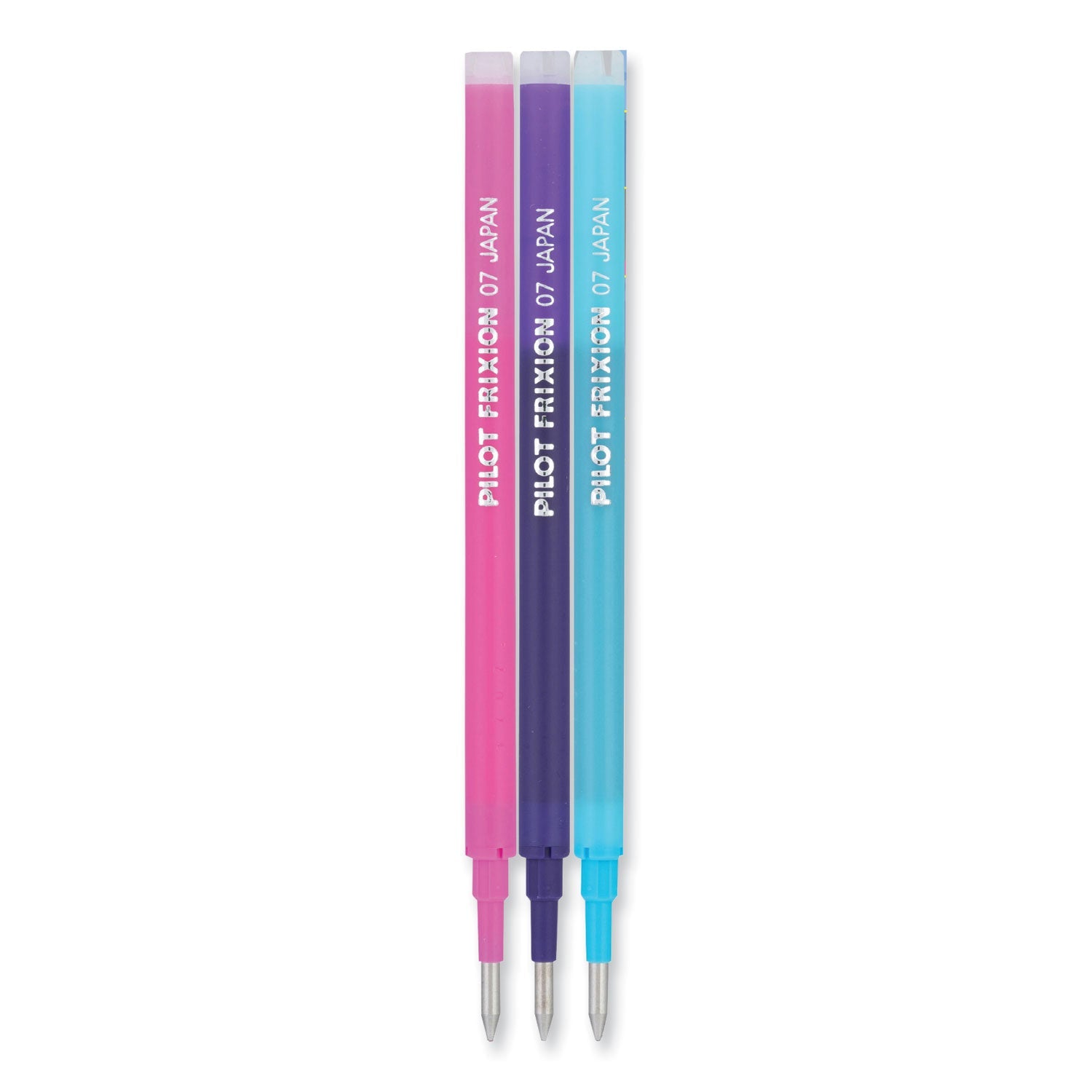 Pilot® Refill For Pilot Frixion Erasable, Frixion Ball, Frixion Clicker And Frixion Lx Gel Ink Pens, Fine Tip, Assorted Ink, 3/pack