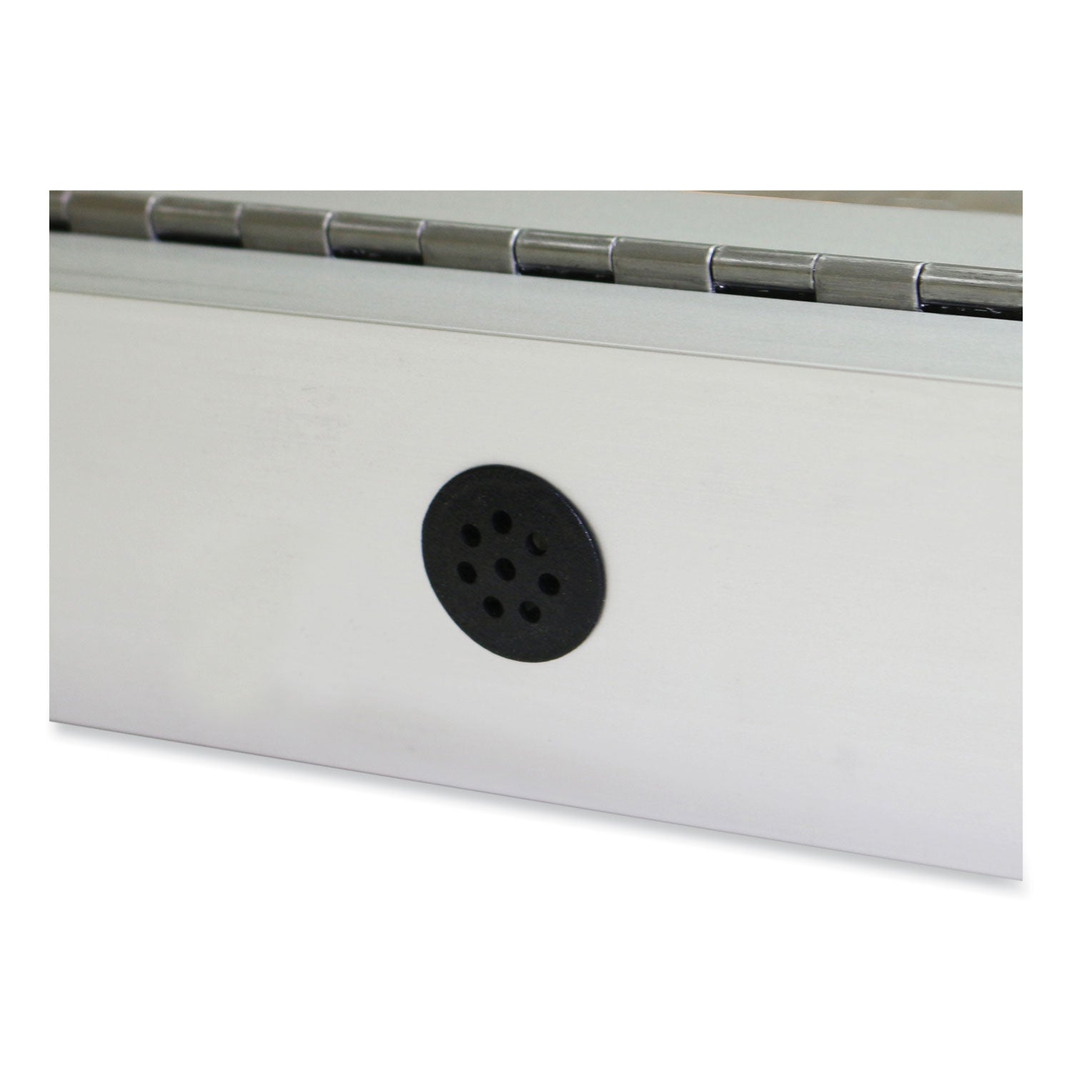 Ghent 2 Door Enclosed Vinyl Bulletin Board with Satin Frame, 60" x 48", Silver Surface, Satin Aluminum Frame - Bloom Skins