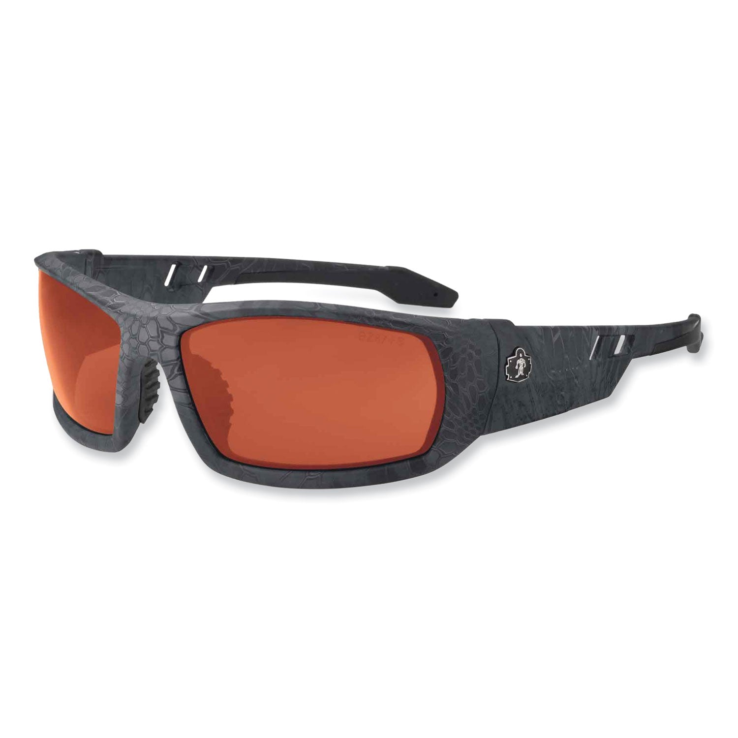 ergodyne® Skullerz Odin Safety Glasses, Kryptek Typhon Nylon Impact Frame, Copper Polycarbonate Lens
