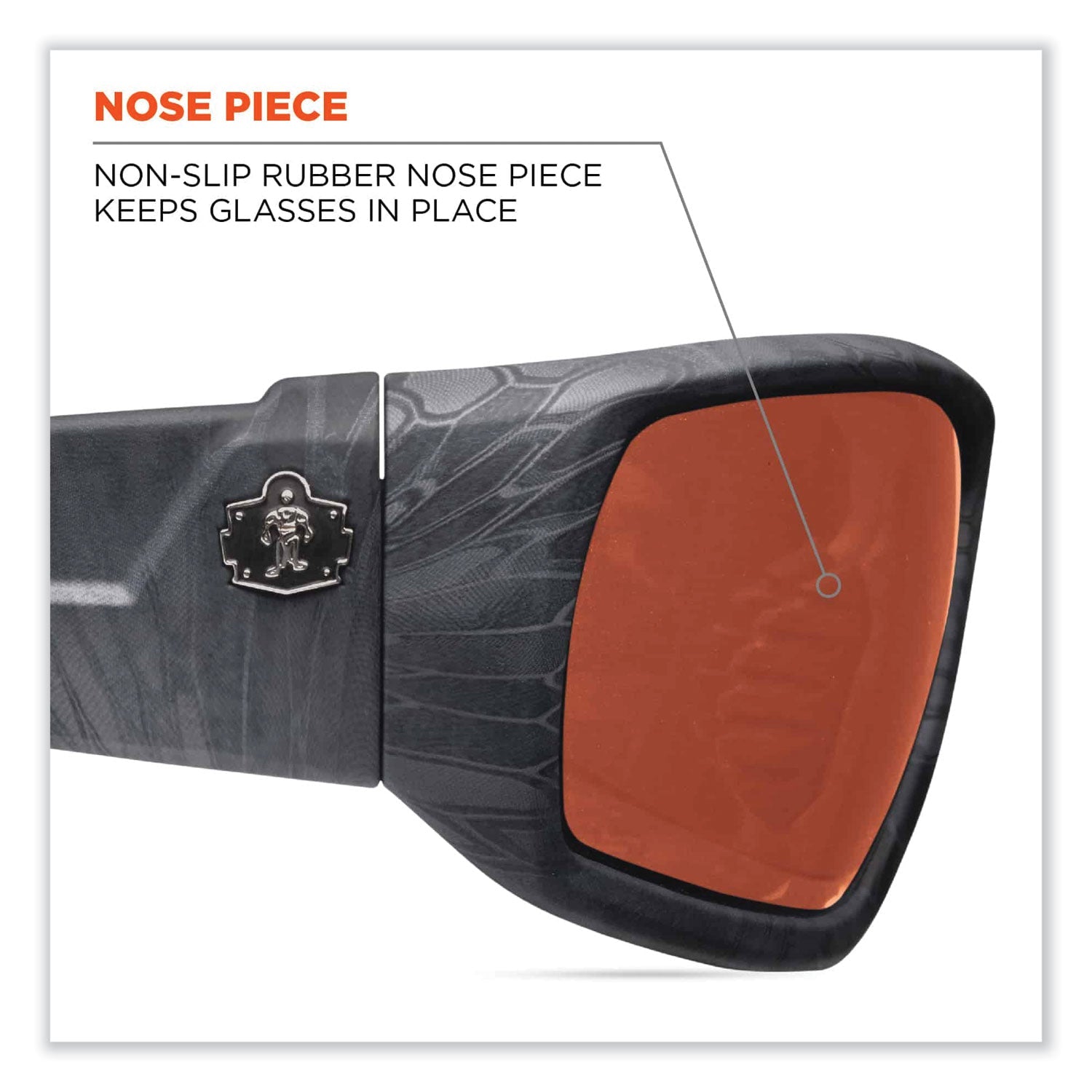 ergodyne® Skullerz Odin Safety Glasses, Kryptek Typhon Nylon Impact Frame, Copper Polycarbonate Lens