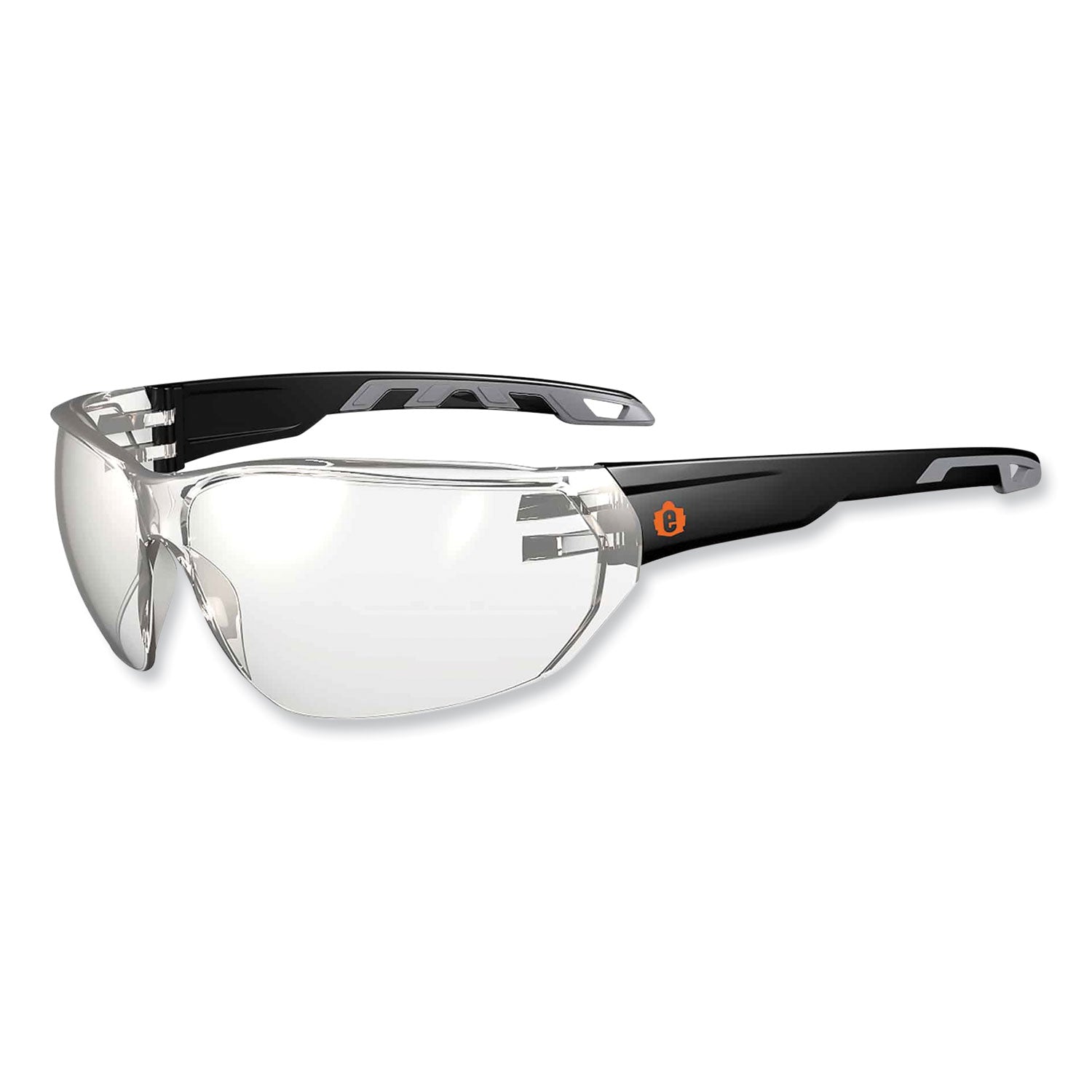 ergodyne® Skullerz Vali Frameless Safety Glasses, Black Nylon Impact Frame, Indoor/Outdoor Polycarbonate Lens