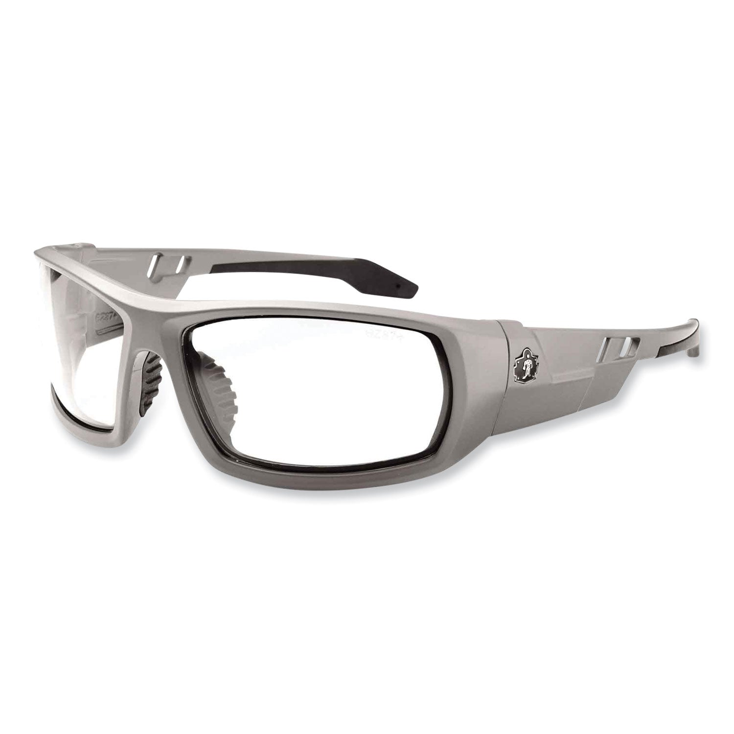 Odin Safety Glasses | Clear Lens Gray Frame
