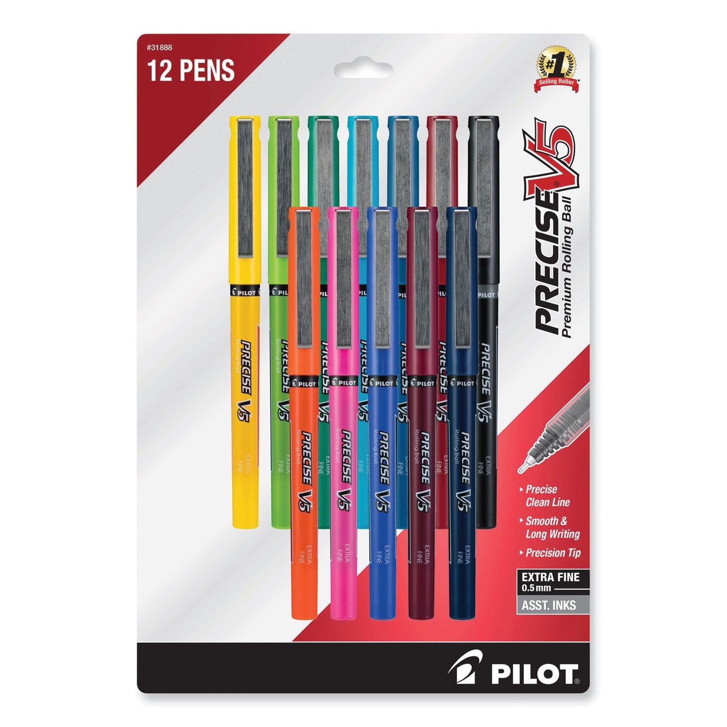 Precise V5 Rollerball Pen | Assorted, Dozen, Pilot®