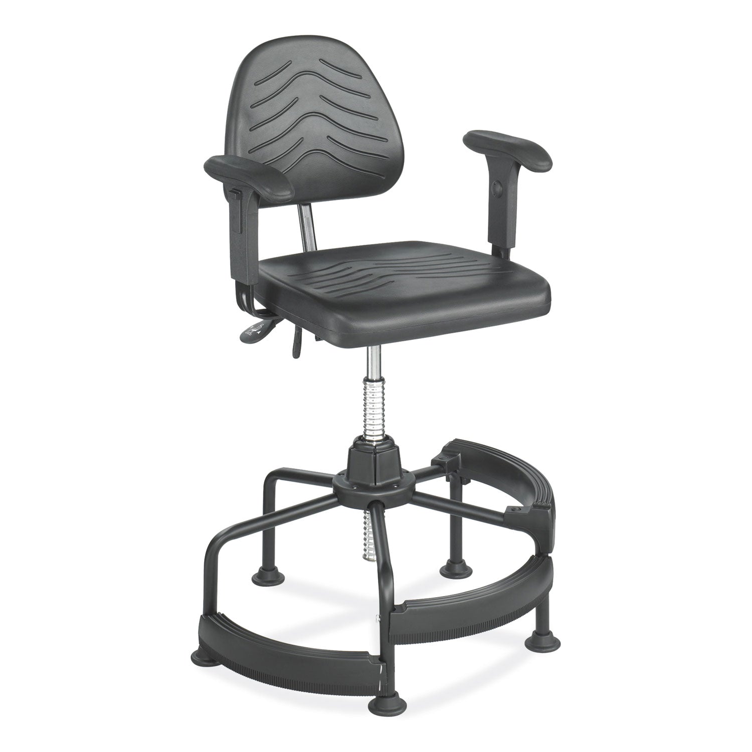 Safco® Adjustable T-Pad Armrest for Safco Task Master Series Chairs, 3 x 9.75 x 11.5, Black, 2/Set