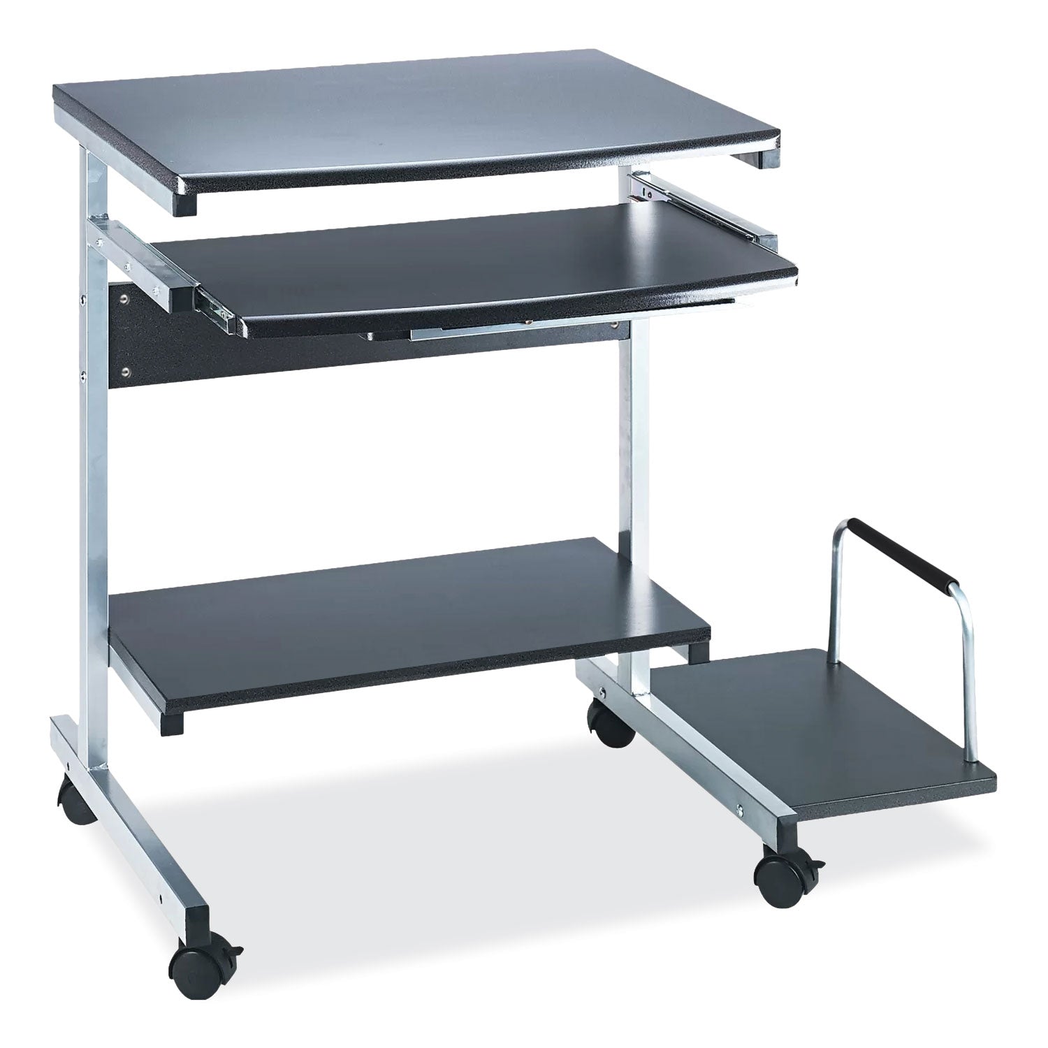 PC Desk Cart | Mobile with Keyboard Tray