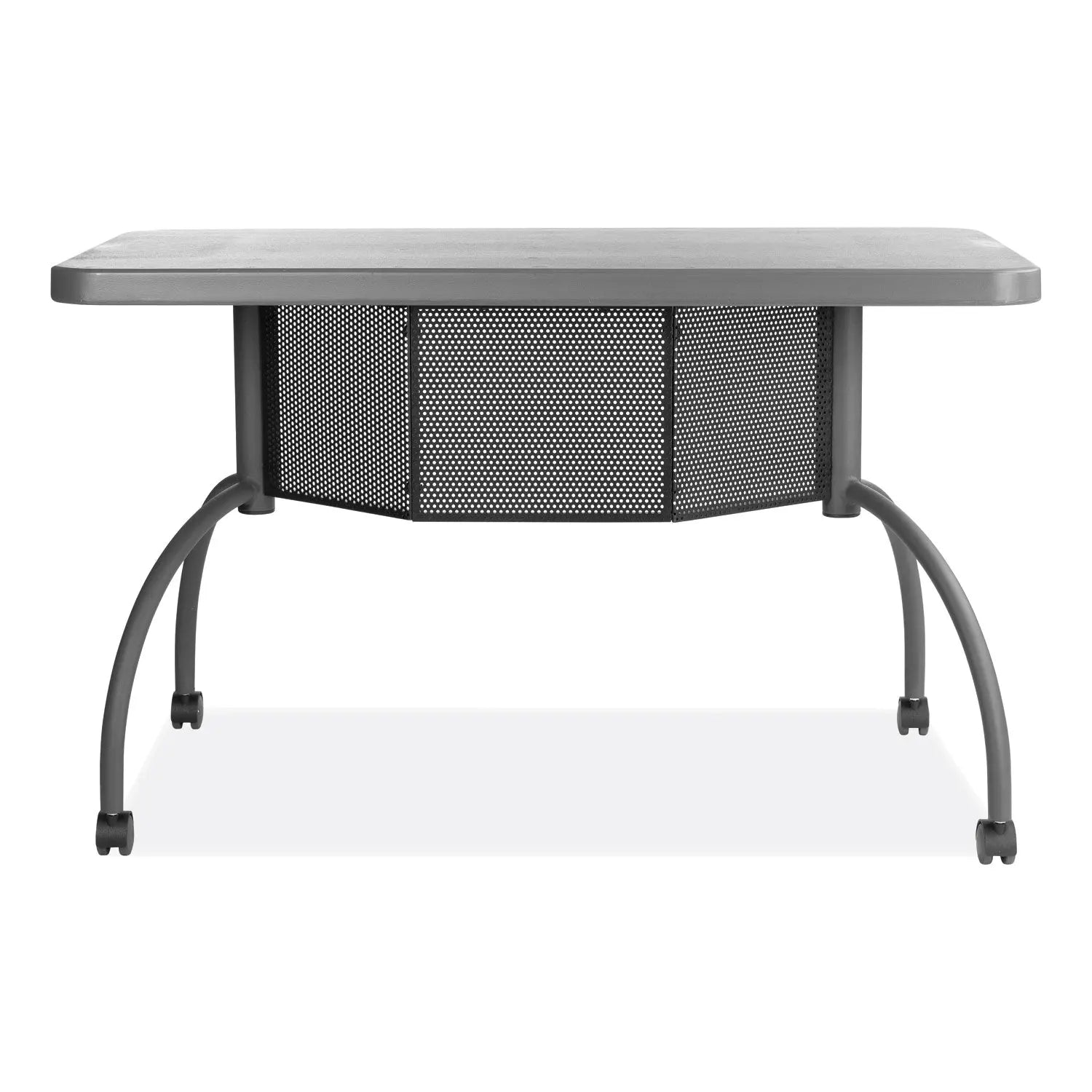 Oklahoma Sound® Teacher's WorkPod Desk, 48" x 24" x 30", Charcoal Slate