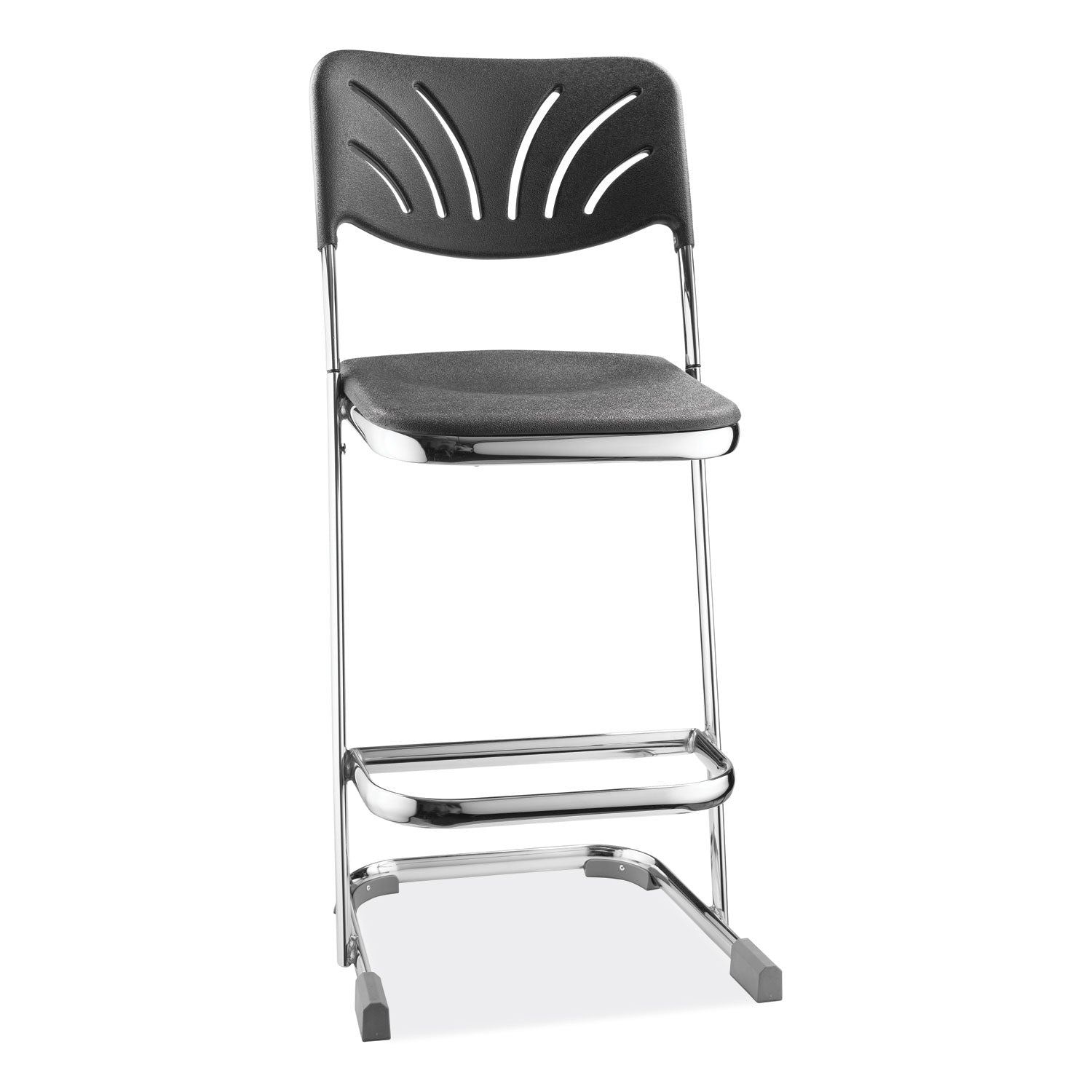 6600 Series Elephant Z-Stool | w/Backrest, 24", Blk