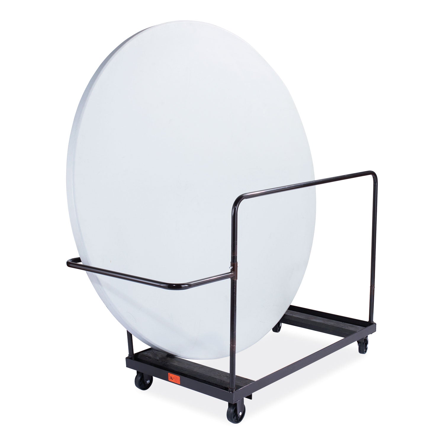 NPS® Folding Table Dolly for Round Tables, 660 lb Capacity, 40.5 x 28 x 61.5, Brown - Bloom Skins