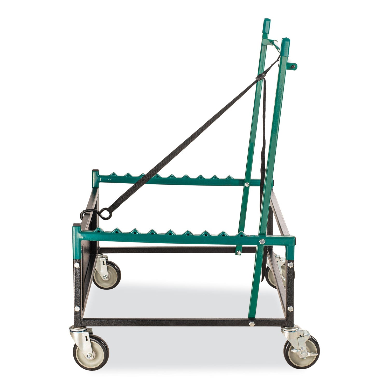 NPS® Table Assist Dolly, 1,000 lb Capacity, 38 x 30 x 44.5, Black/Green
