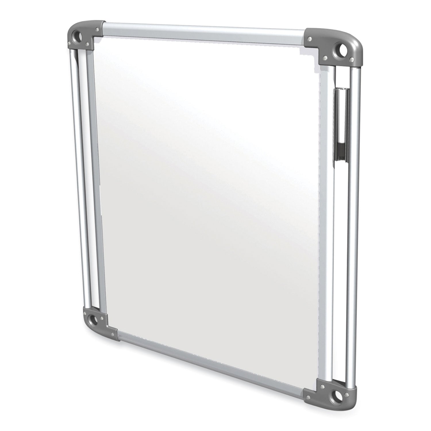 Ghent Nexus Double-Sided Portable Whiteboard Tablet, 27.88" x 27.88", White Surface, Satin Aluminum Frame