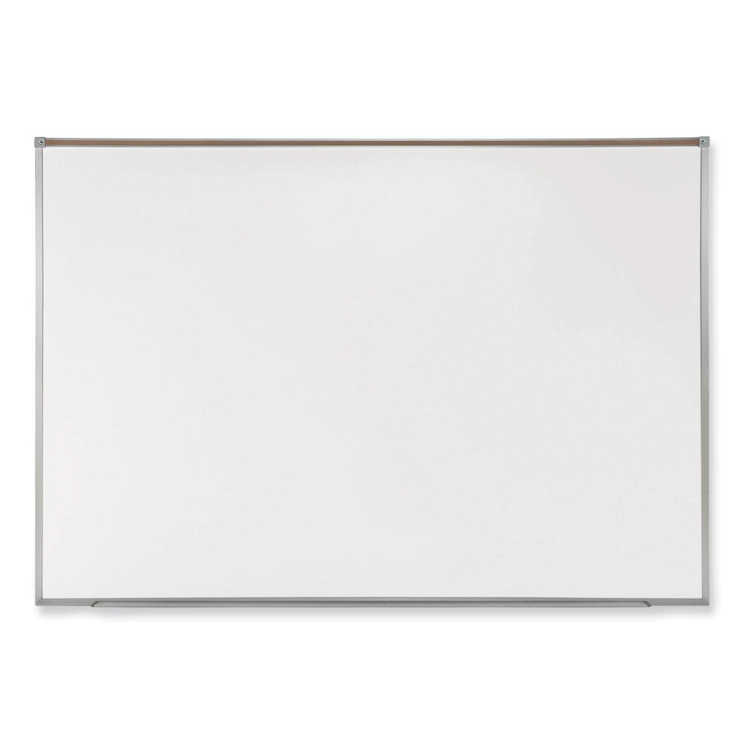 Ghent Proma Magnetic Porcelain Projection Whiteboard with Aluminum Frame, 96.5" x 48.5", White Surface, Satin Aluminum Frame