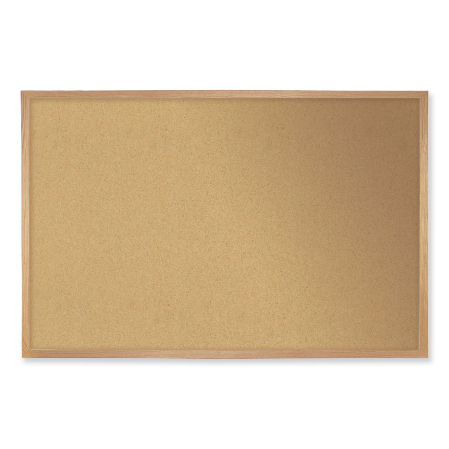 Ghent Natural Cork Bulletin Board with Wood Frame, 120.5" x 48.5", Tan Surface, Oak Finished Wood Frame - Bloom Skins
