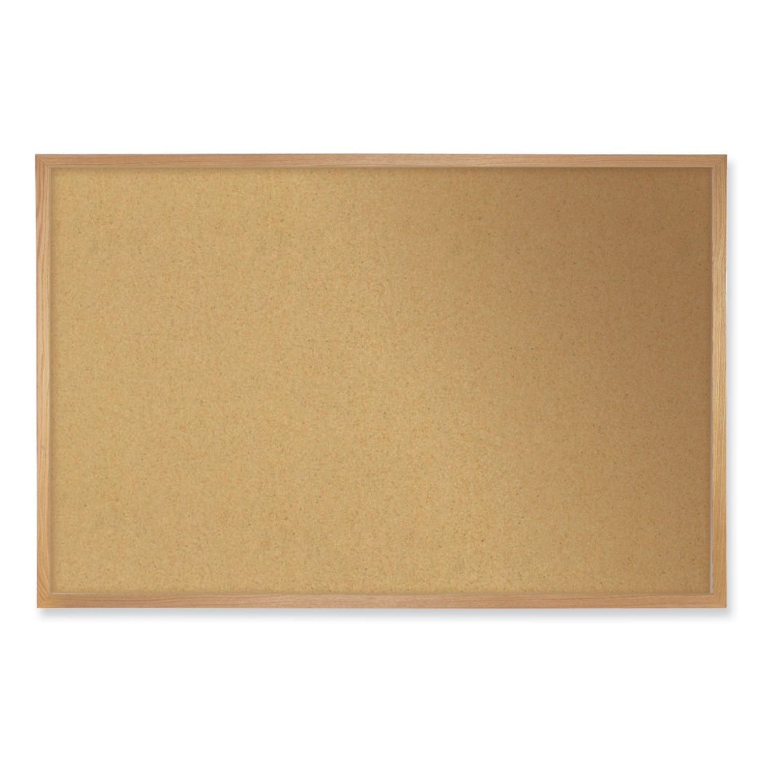Ghent Natural Cork Bulletin Board with Wood Frame, 144.5" x 48.5", Tan Surface, Oak Finished Wood Frame - Bloom Skins