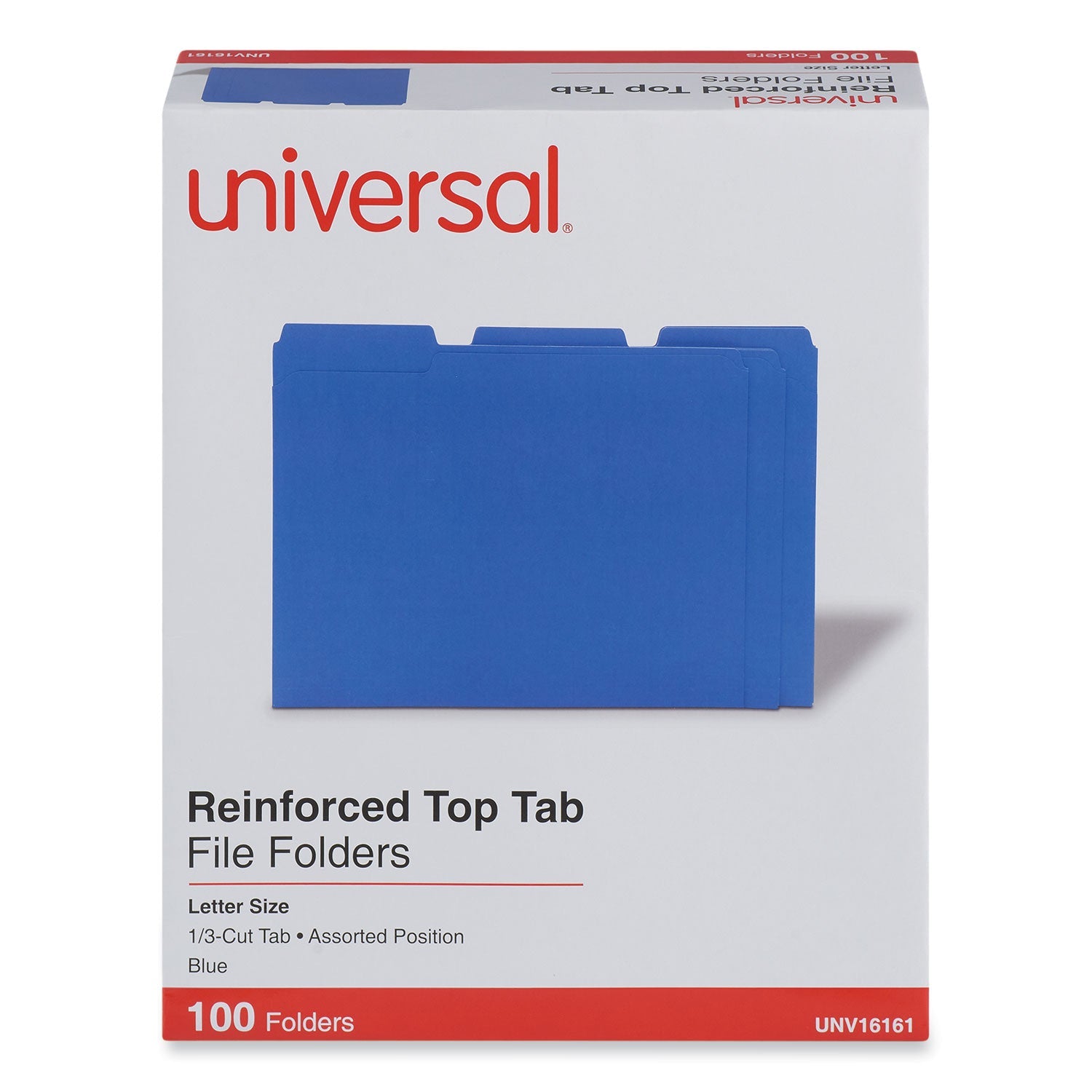 Reinforced Top-Tab File Folders | Blue, 100/Box