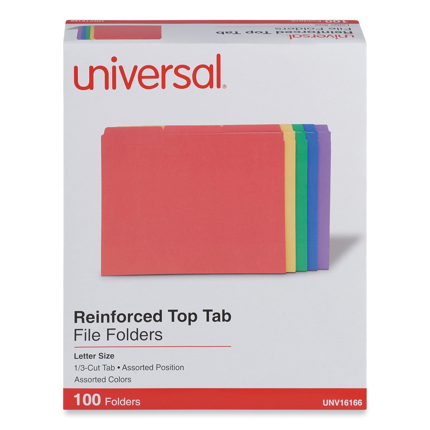 Universal Reinforced Top-Tab File Folders | Letter