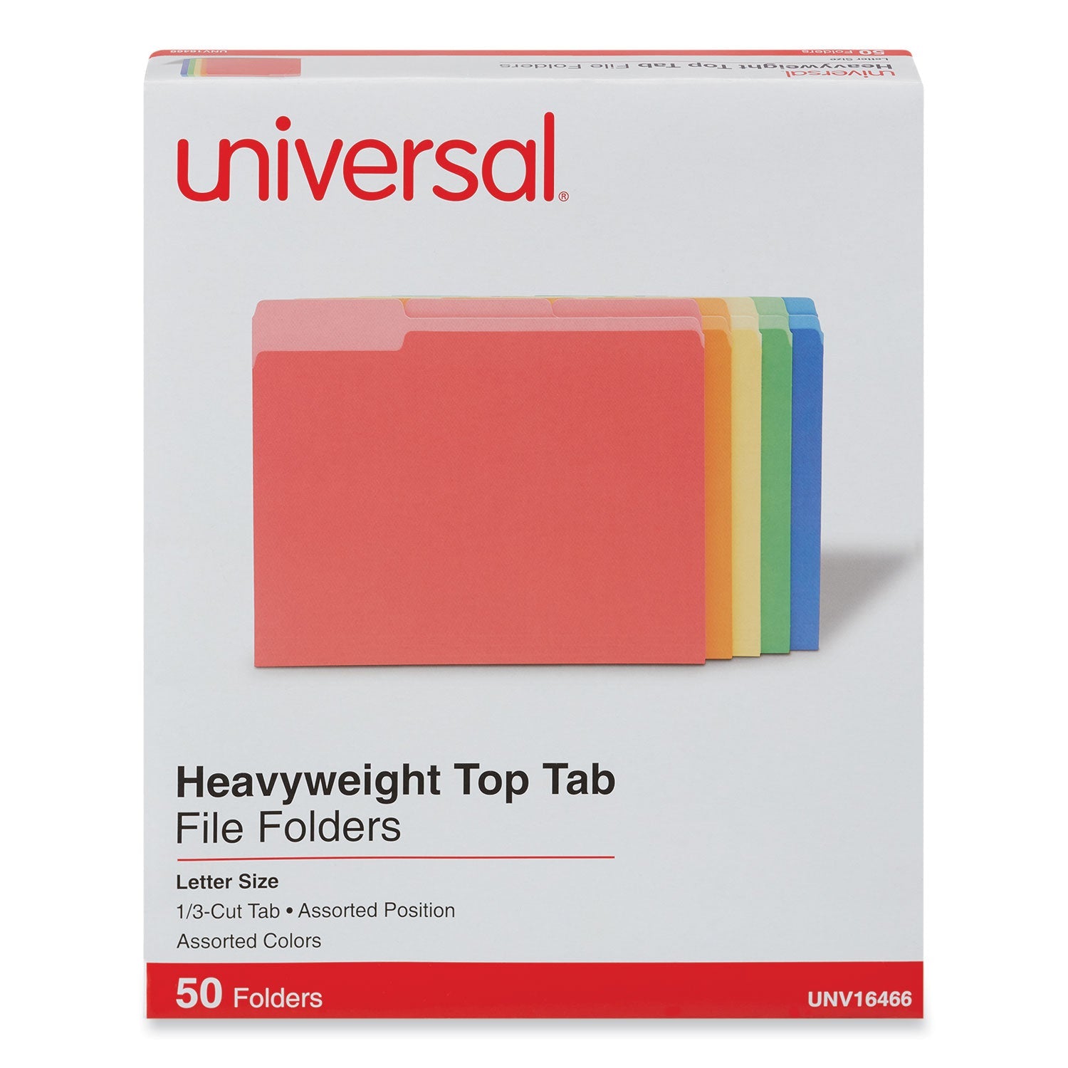 Universal Deluxe Heavyweight File Folders | Letter