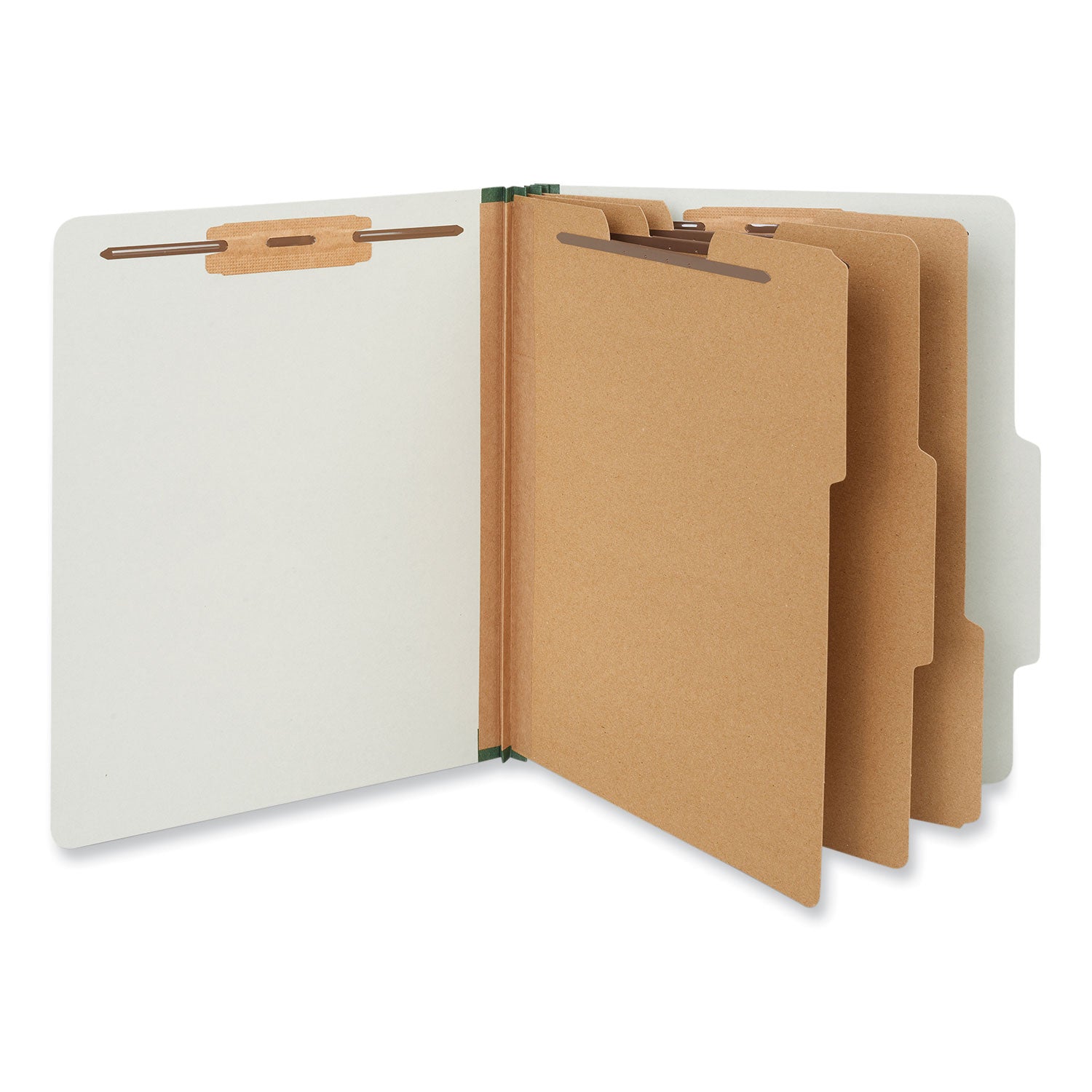 8-Section Classification Folders | Letter, Gray