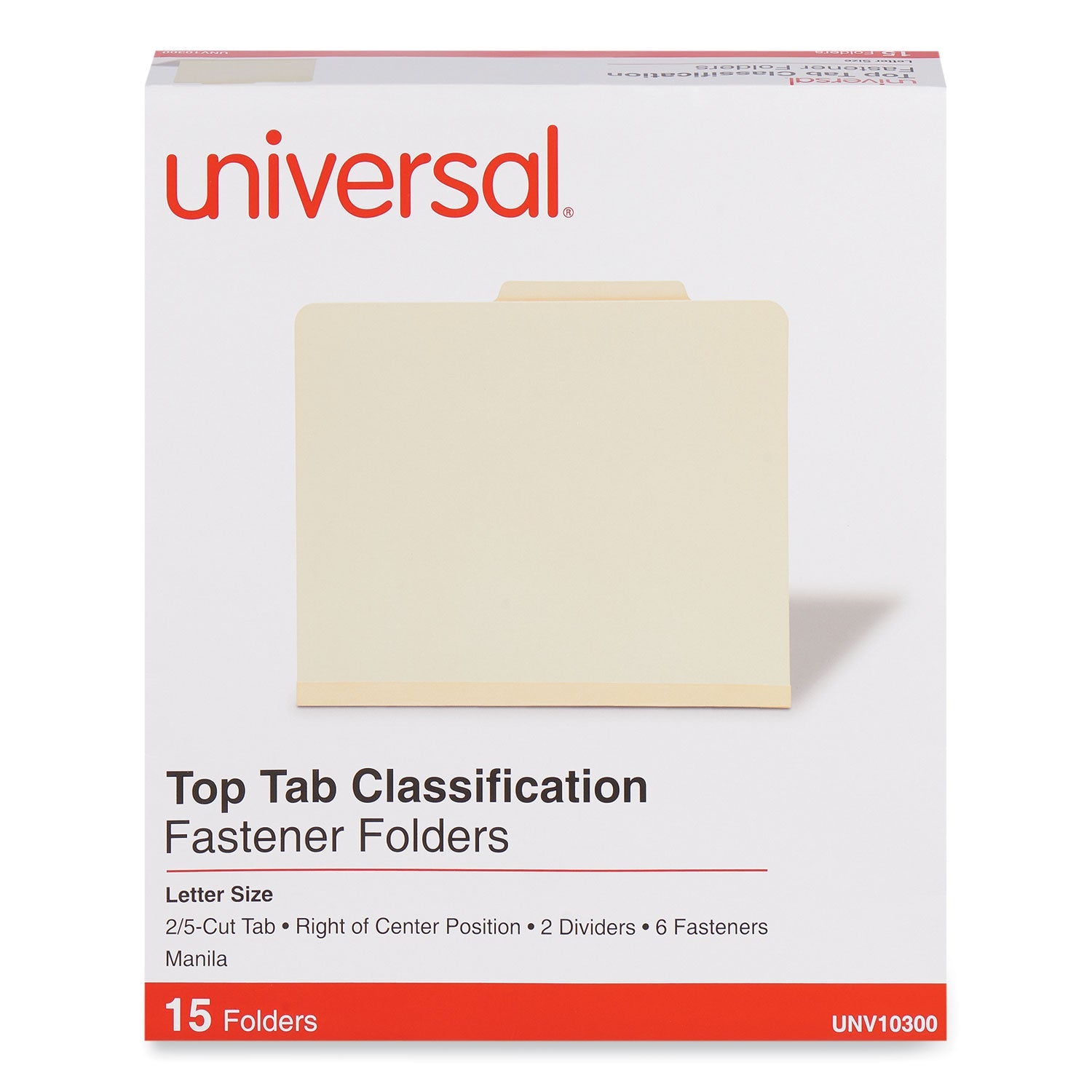 Six-Section Classification Folders | Letter, Manila