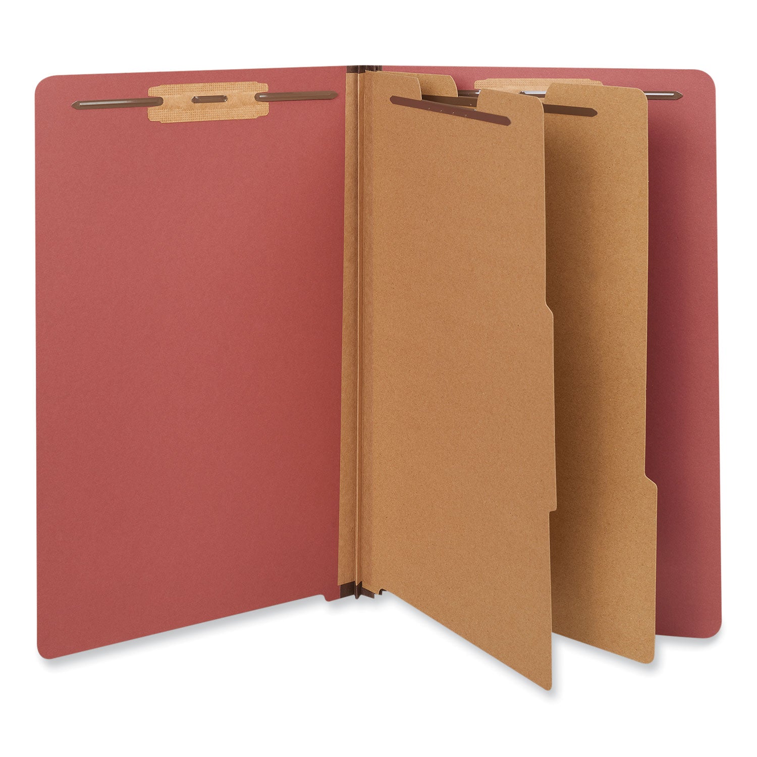 End Tab Classification Folders | Legal, Red
