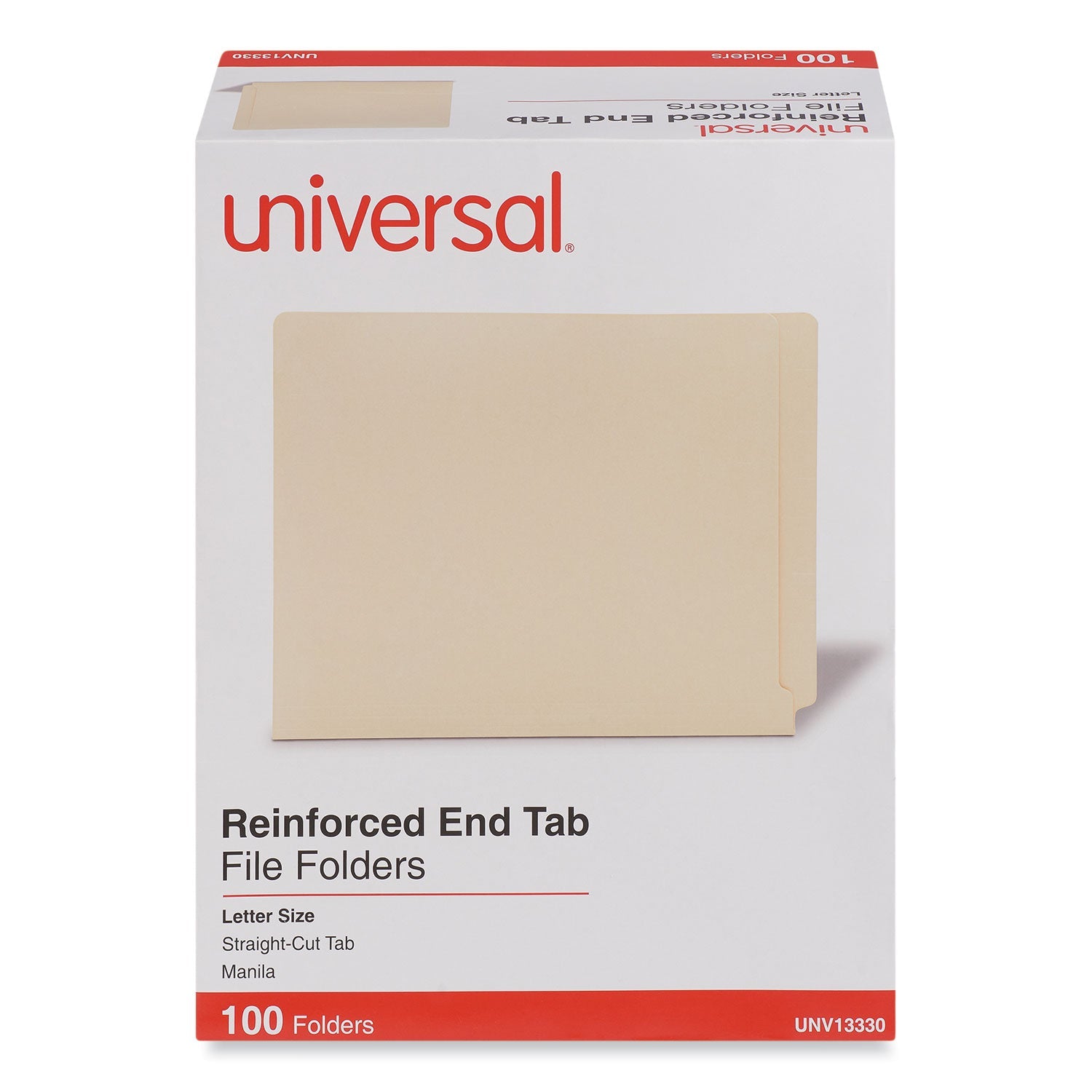 Universal Deluxe Reinforced End Tab Folders