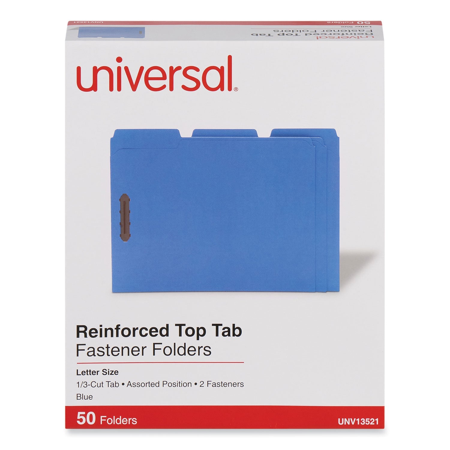 Deluxe Top Tab Fastener Folders | Letter, Blue