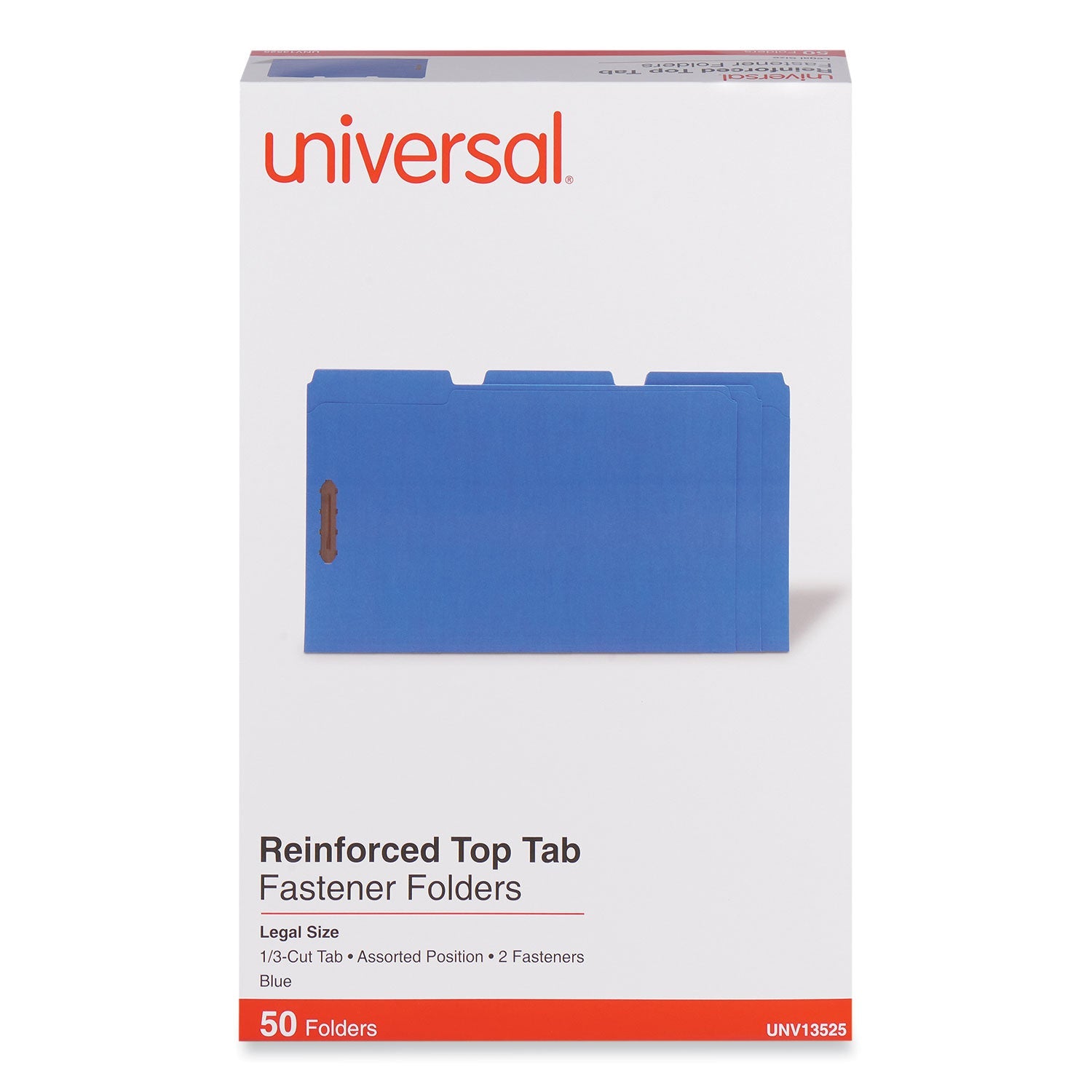 Deluxe Top Tab Fastener Folders | Legal, Blue