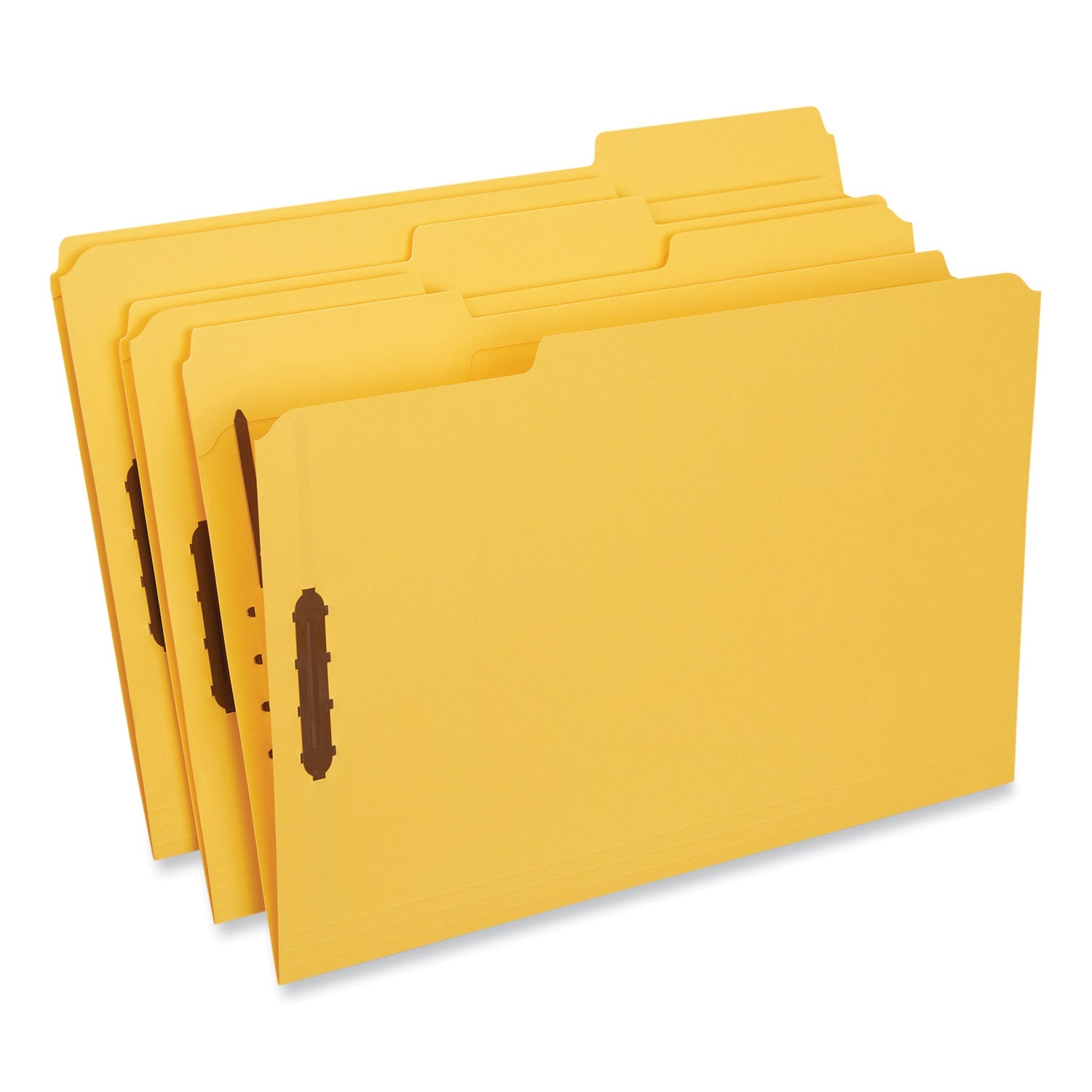 Deluxe Top Tab Fastener Folders | Legal, Yellow