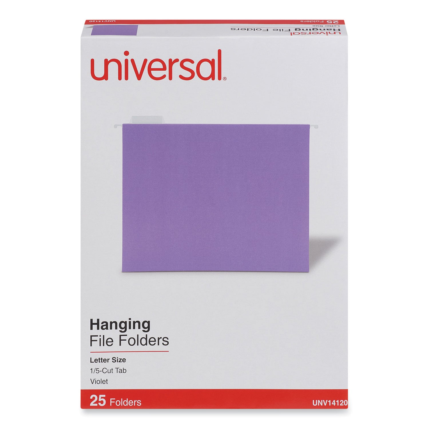 Universal Deluxe Bright Hanging File Folders | Violet
