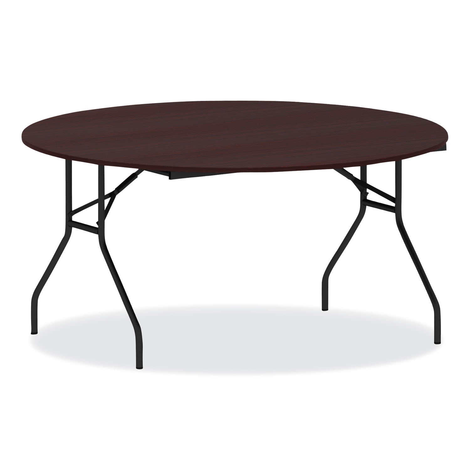 Round Wood Folding Table | 59" | Mahogany