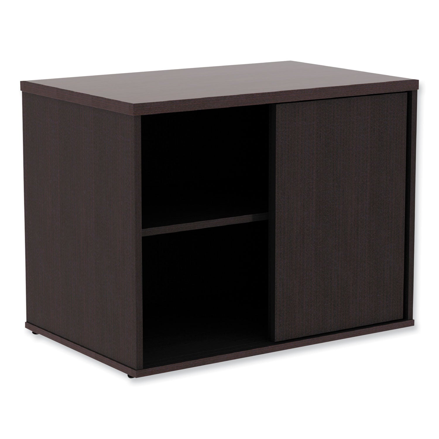 Alera® Alera Open Office Desk Series Low Storage Cabinet Credenza, Woodgrain Laminate, 29.5" x 19.13" x 22.78", Espresso