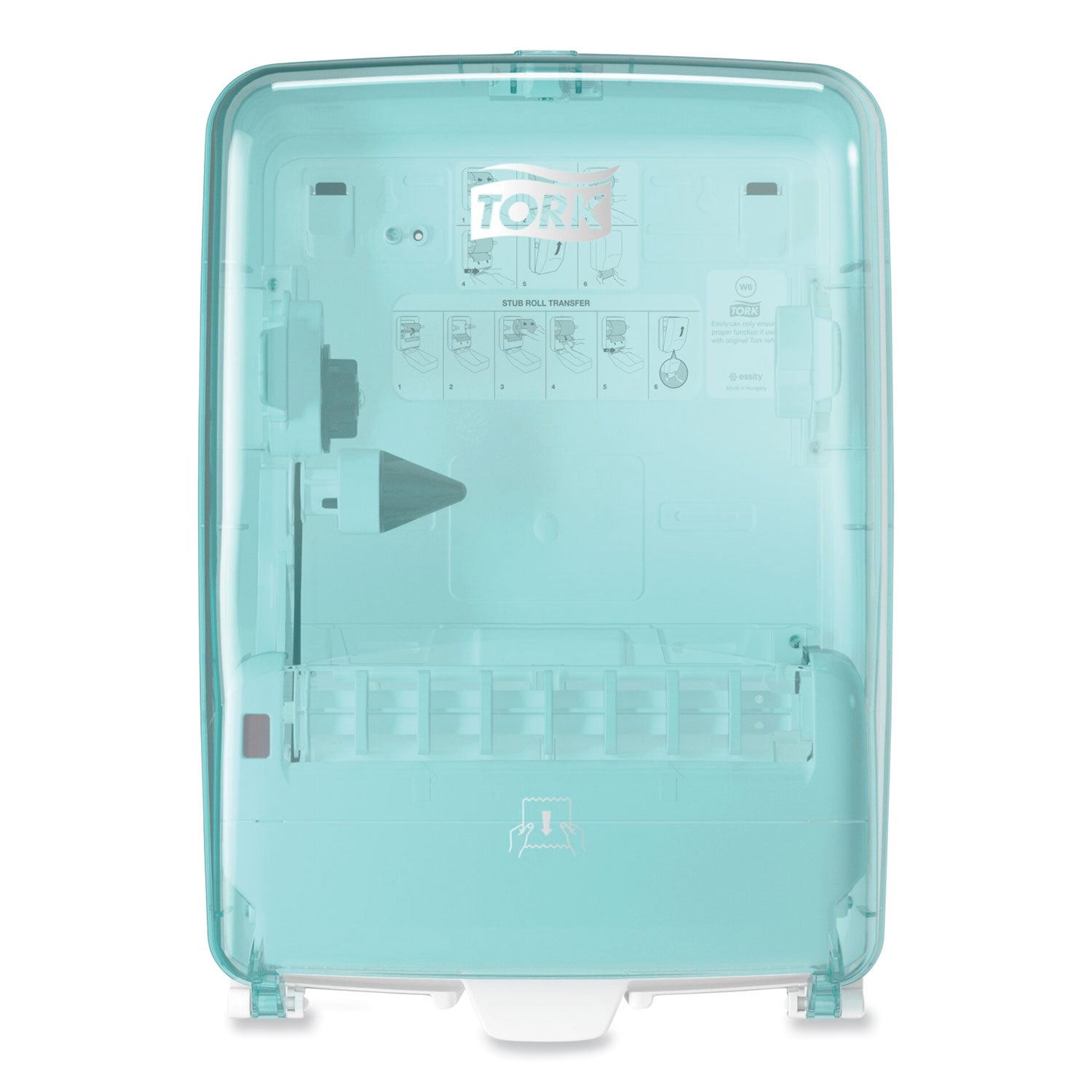 Tork® Washstation Dispenser, 12.56 X 10.57 X 18.09, Aqua/white
