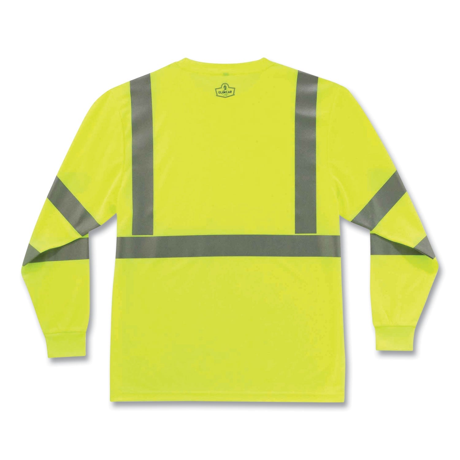 ergodyne® GloWear 8391 Class 3 Hi-Vis Long Sleeve Shirt, Polyester, Lime, 3X-Large