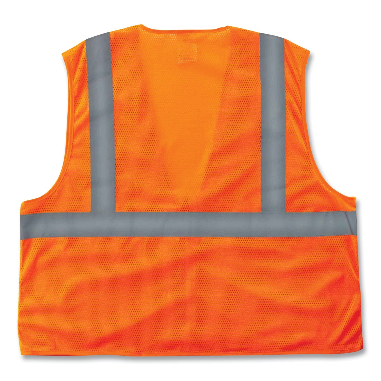 ergodyne® GloWear 8205Z Class 2 Super Economy Mesh Vest, Polyester, Orange, 2X-Large/3X-Large
