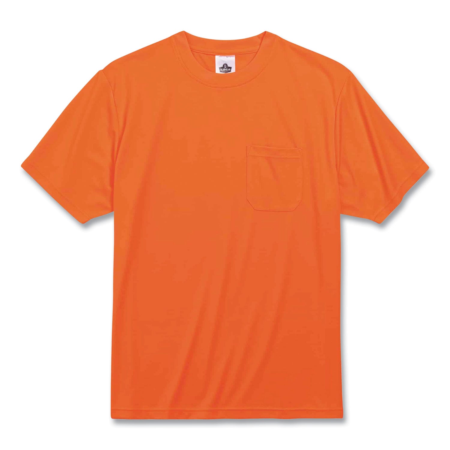 ergodyne® GloWear 8089 Non-Certified Hi-Vis T-Shirt, Polyester, Small, Orange