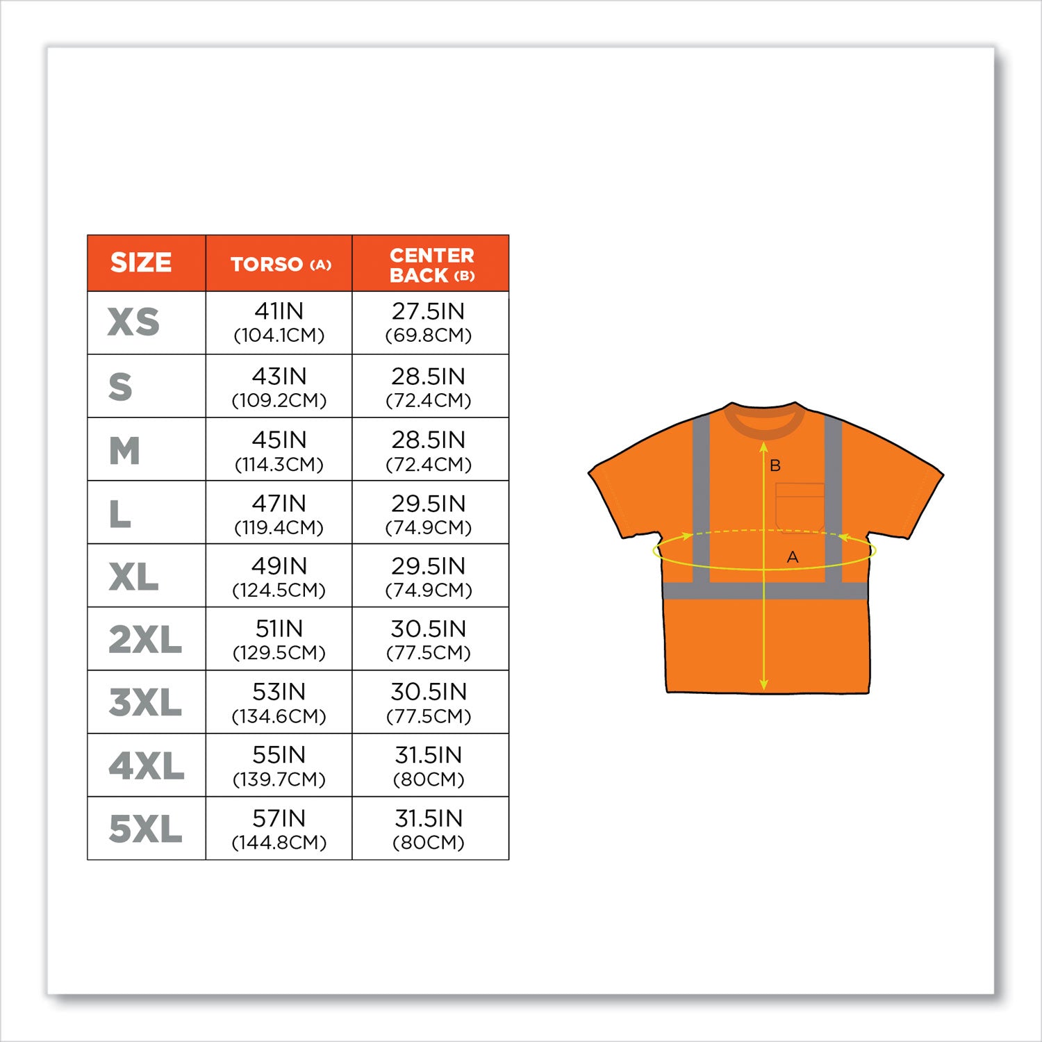 ergodyne® GloWear 8289 Class 2 Hi-Vis T-Shirt, Polyester, Orange, Medium