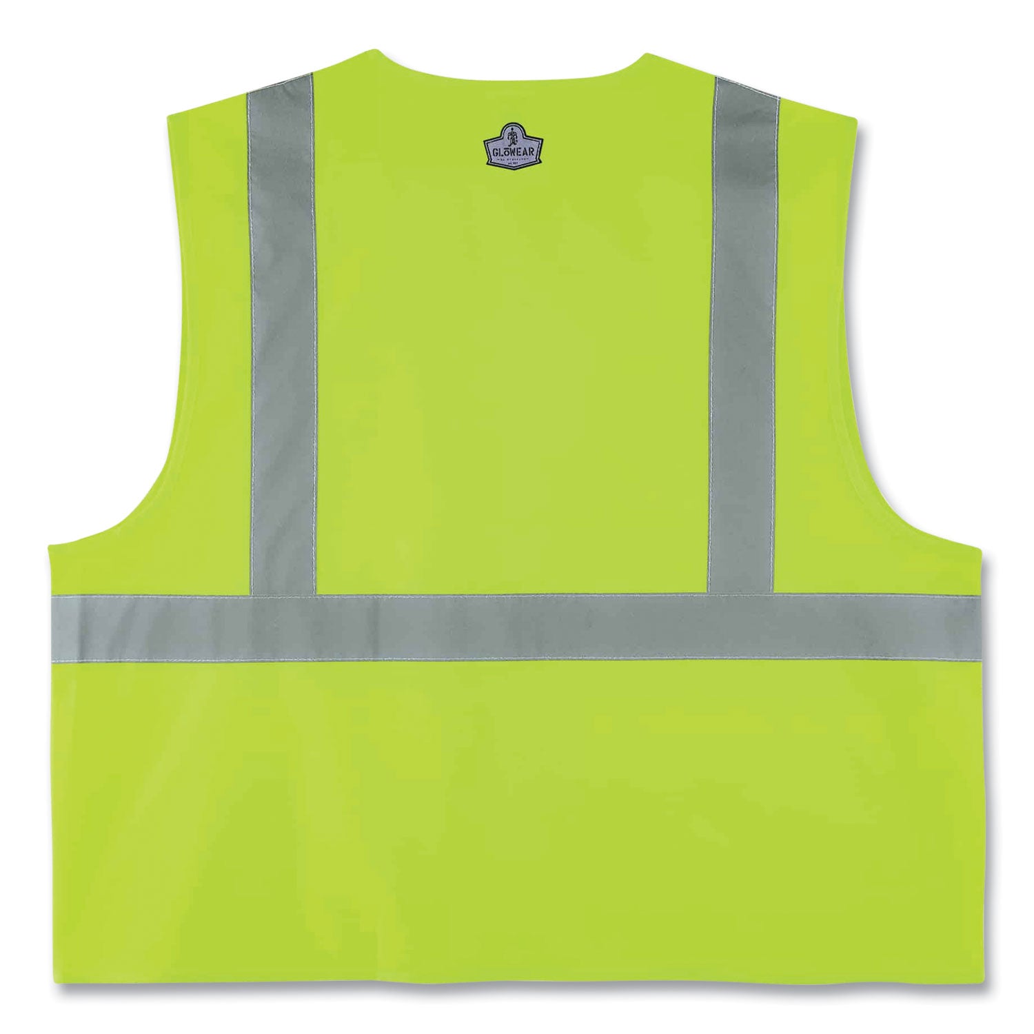 ergodyne® GloWear 8225Z Class 2 Standard Solid Vest, Polyester, Lime, Large/X-Large
