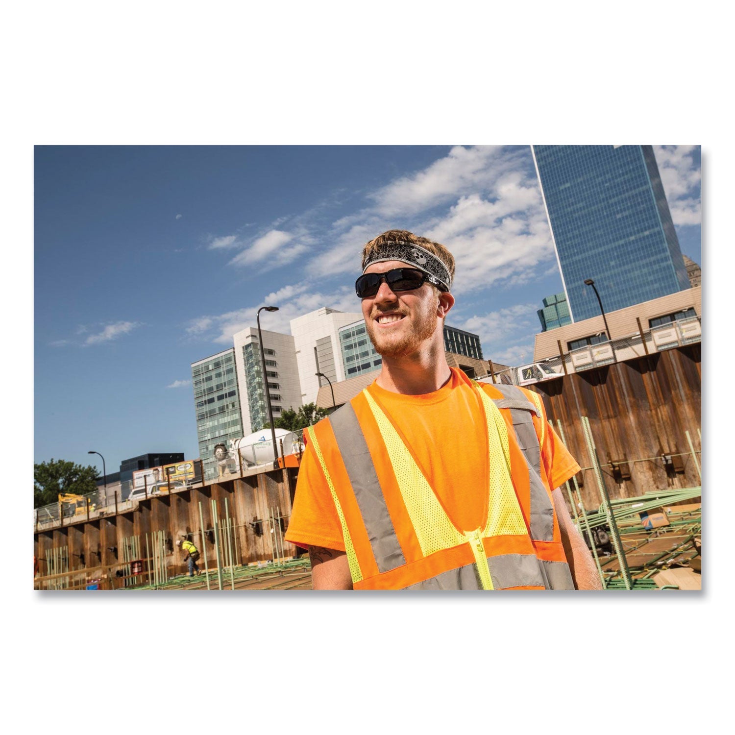 ergodyne® GloWear 8089 Non-Certified Hi-Vis T-Shirt, Polyester, Small, Orange