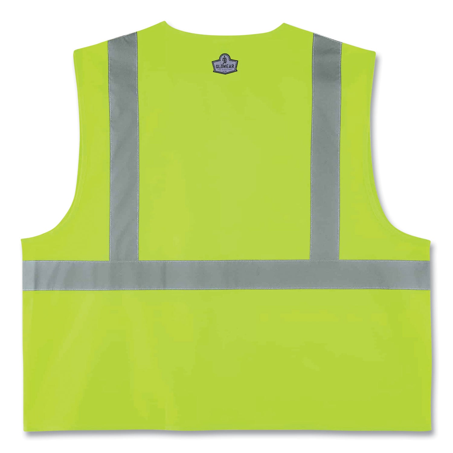 ergodyne® GloWear 8225Z Class 2 Standard Solid Vest, Polyester, Lime, 4X-Large/5X-Large