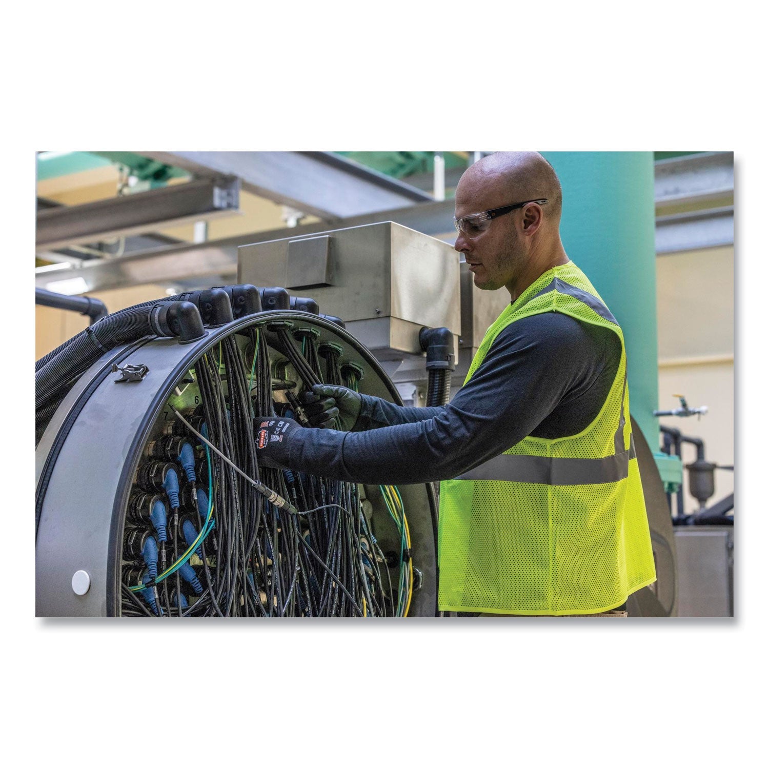 ergodyne® GloWear 8205HL Class 2 Super Economy Mesh Vest, Polyester, Lime, X-Small - Bloom Skins