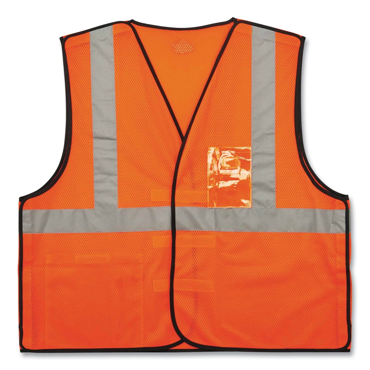 ergodyne® GloWear 8216BA Class 2 Breakaway Mesh ID Holder Vest, Polyester, 4X-Large/5X-Large, Orange