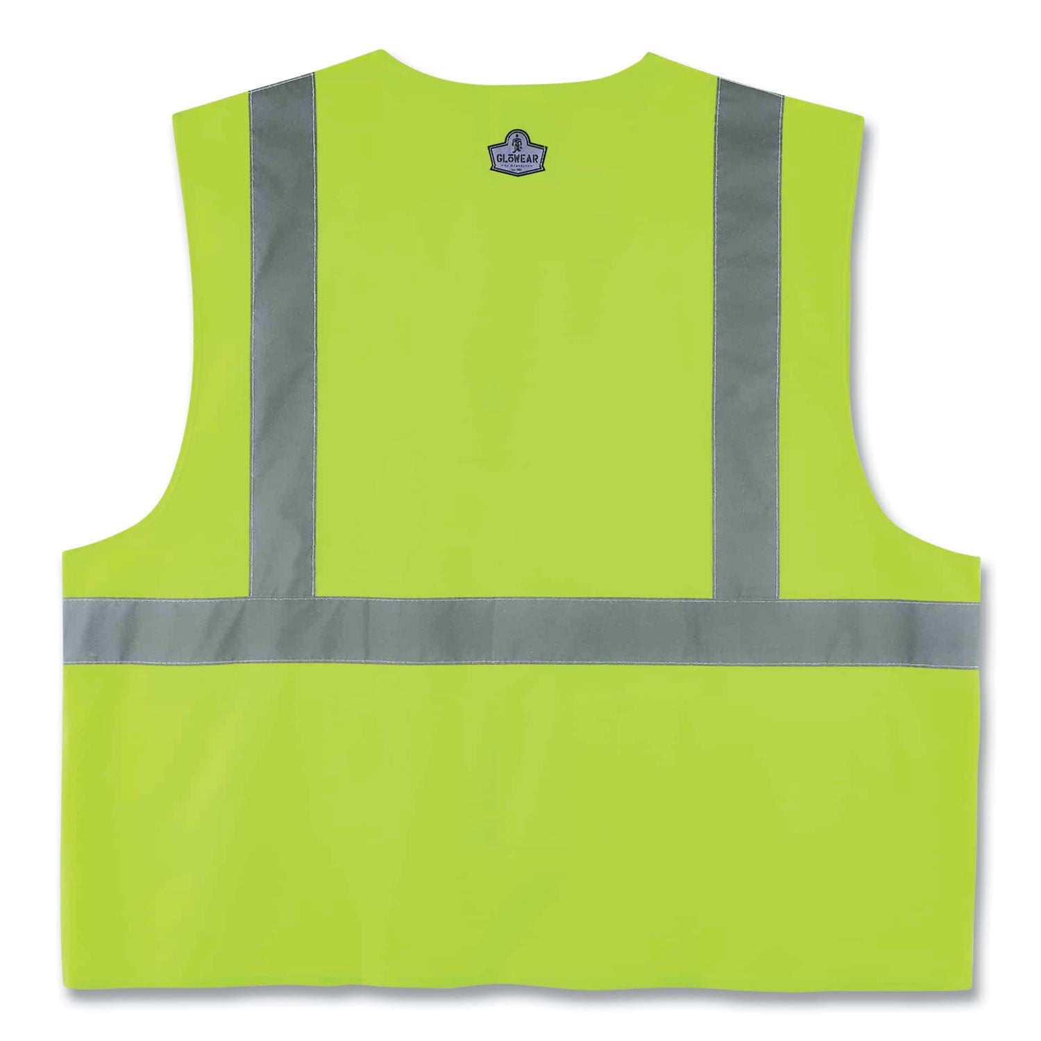 ergodyne® GloWear 8225HL Class 2 Standard Solid Hook and Loop Vest, Polyester, Lime, 4X-Large/5X-Large