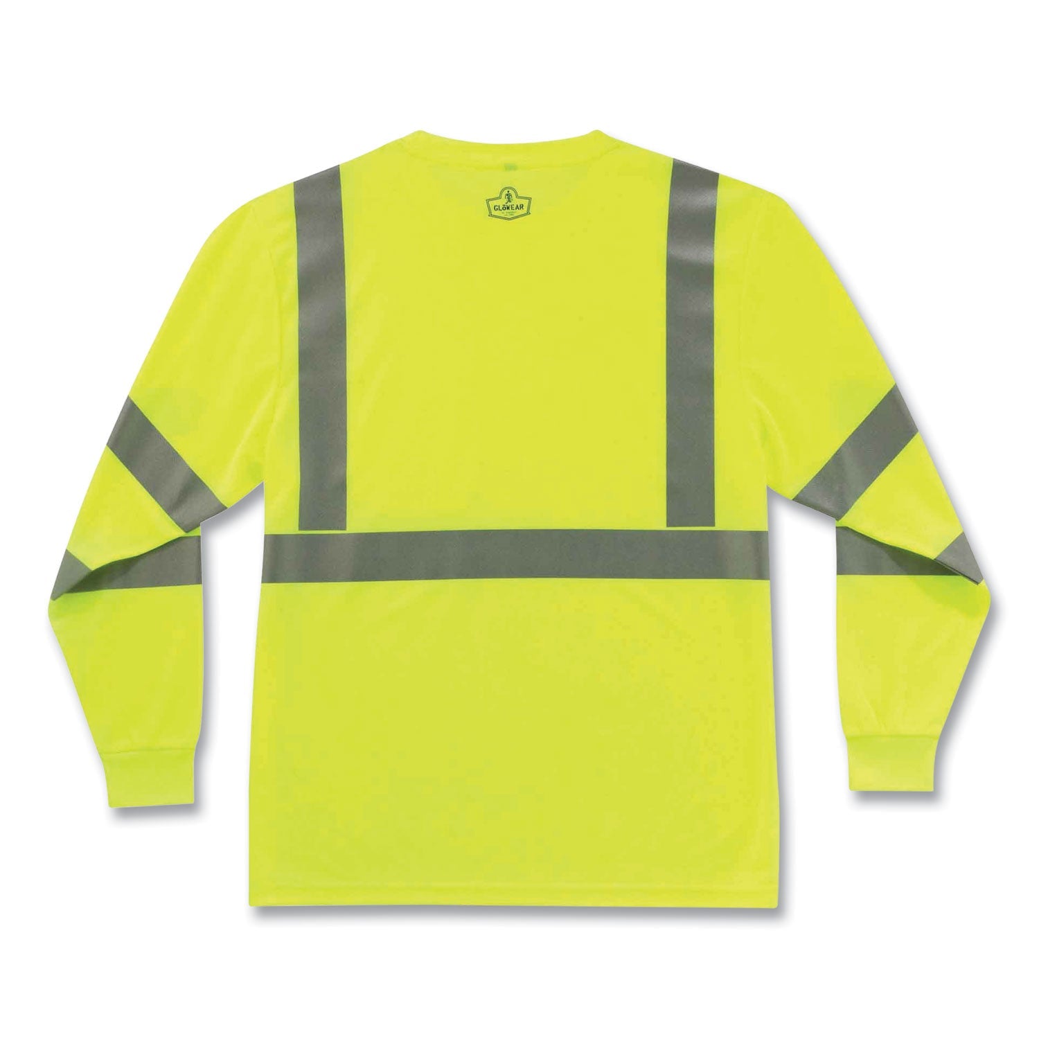 ergodyne® GloWear 8391 Class 3 Hi-Vis Long Sleeve Shirt, Polyester, Lime, 4X-Large