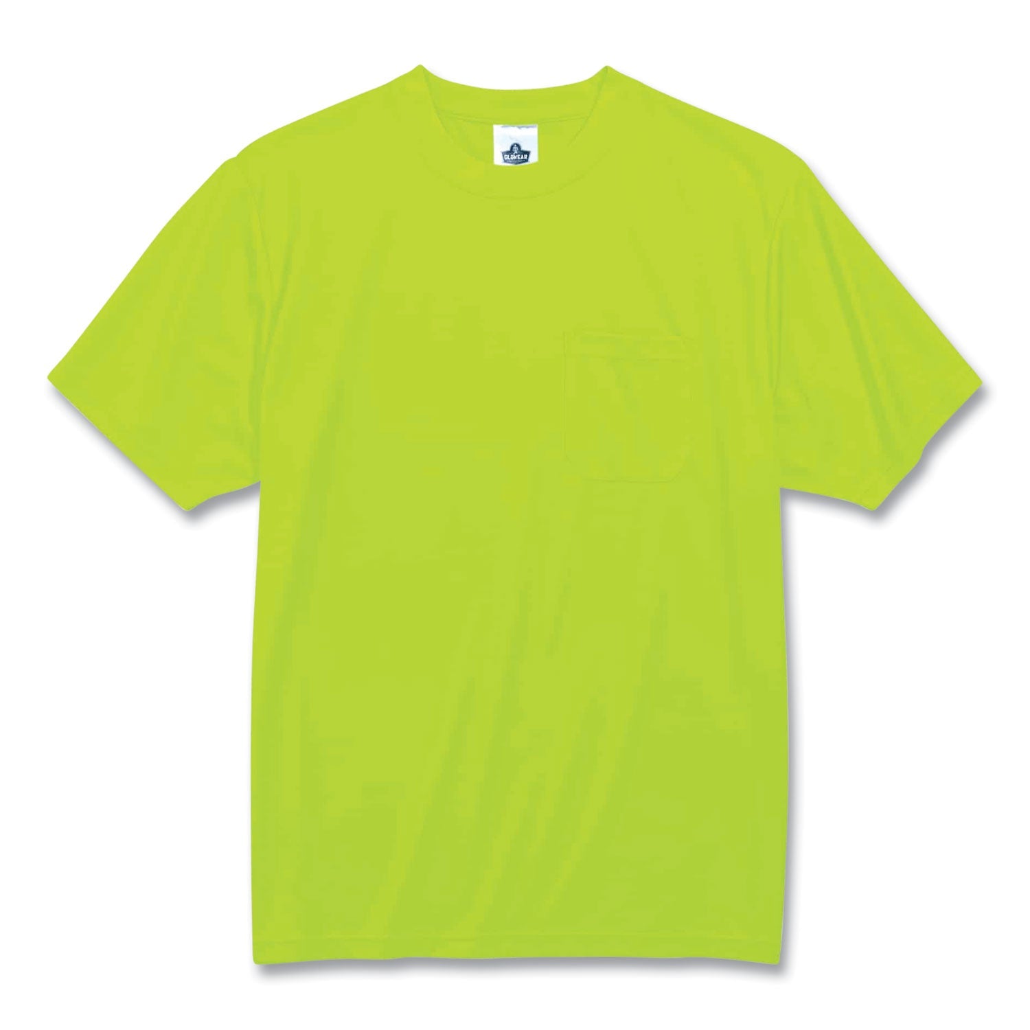 ergodyne® GloWear 8089 Non-Certified Hi-Vis T-Shirt, Polyester, 2X-Large, Lime