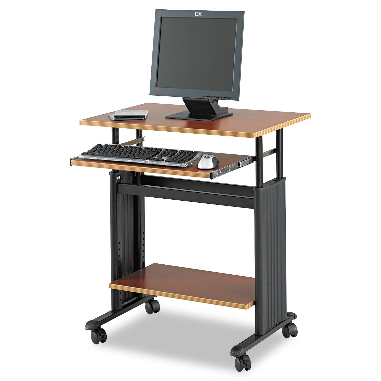 Muv Adjustable-Height Desk | Cherry/Black