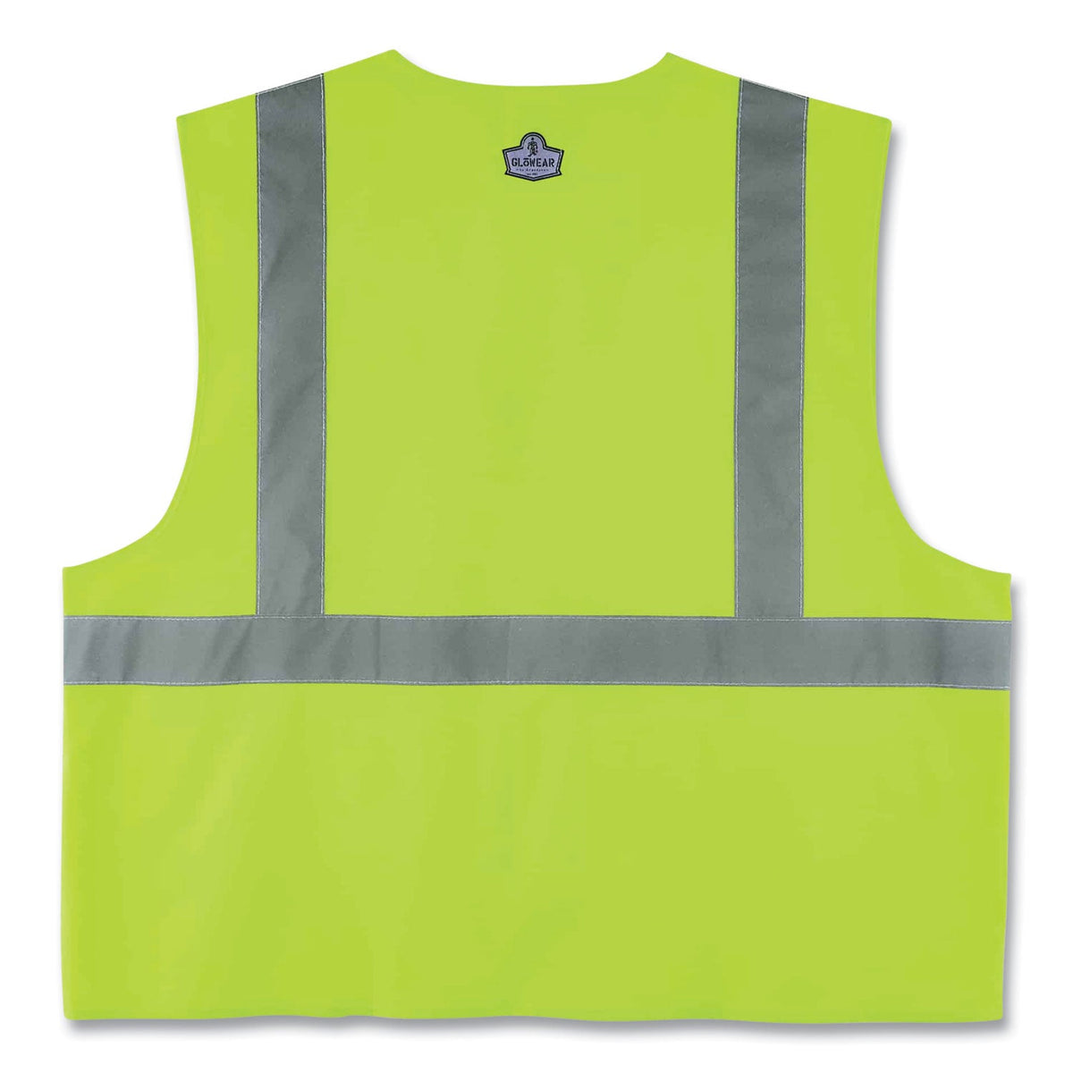 ergodyne® GloWear 8225HL Class 2 Standard Solid Hook and Loop Vest, Polyester, Lime, 2X-Large/3X-Large